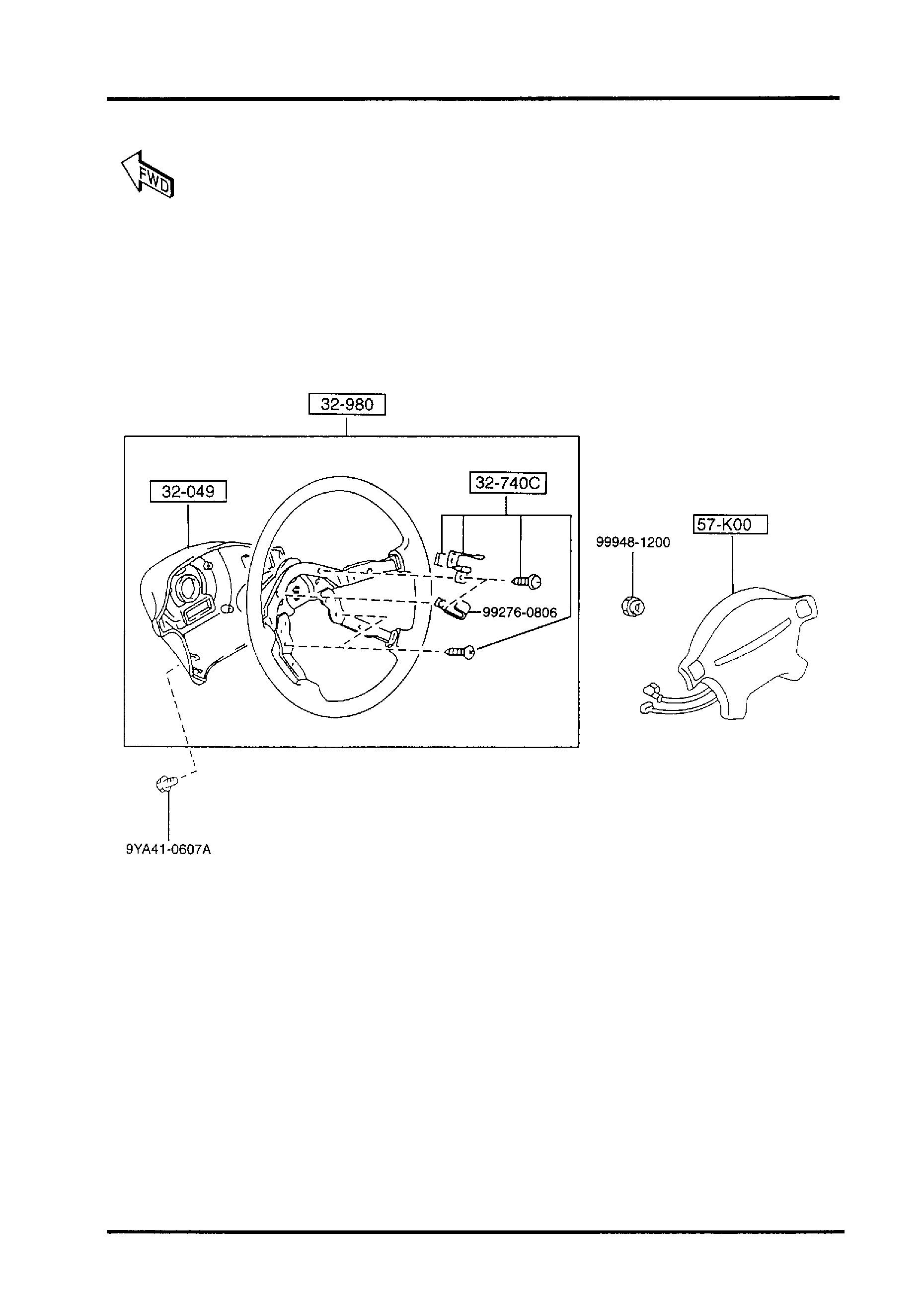 Diagram STEERING WHEEL for your 2023 Mazda CX-50   