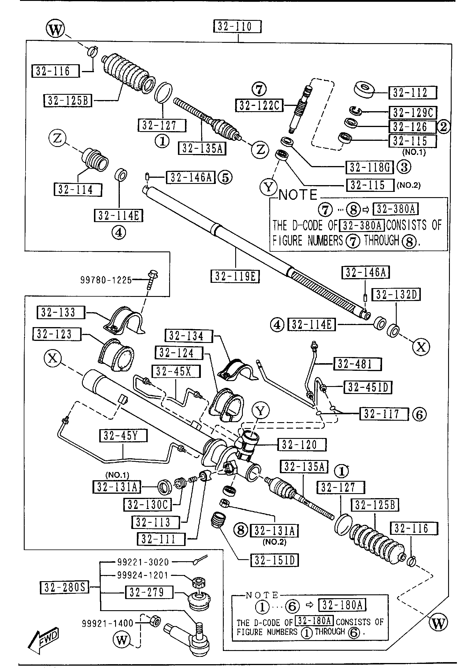 Diagram STEERING GEAR (4WD) for your 2007 Mazda B4000   