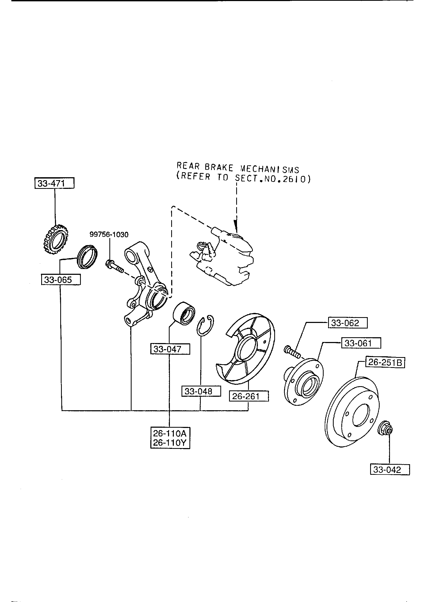 Diagram REAR AXLE for your 2004 Mazda B2300   