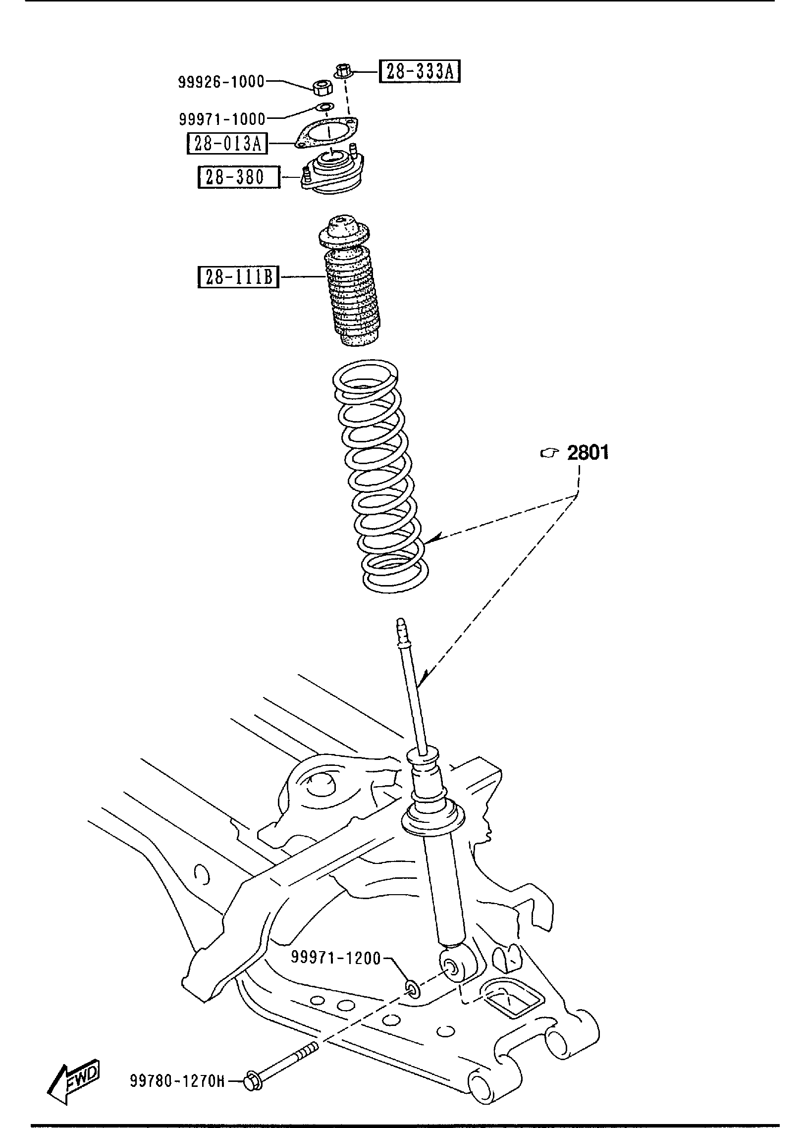 Diagram REAR SUSPENSION MECHANISMS for your 2010 Mazda Mazda5   