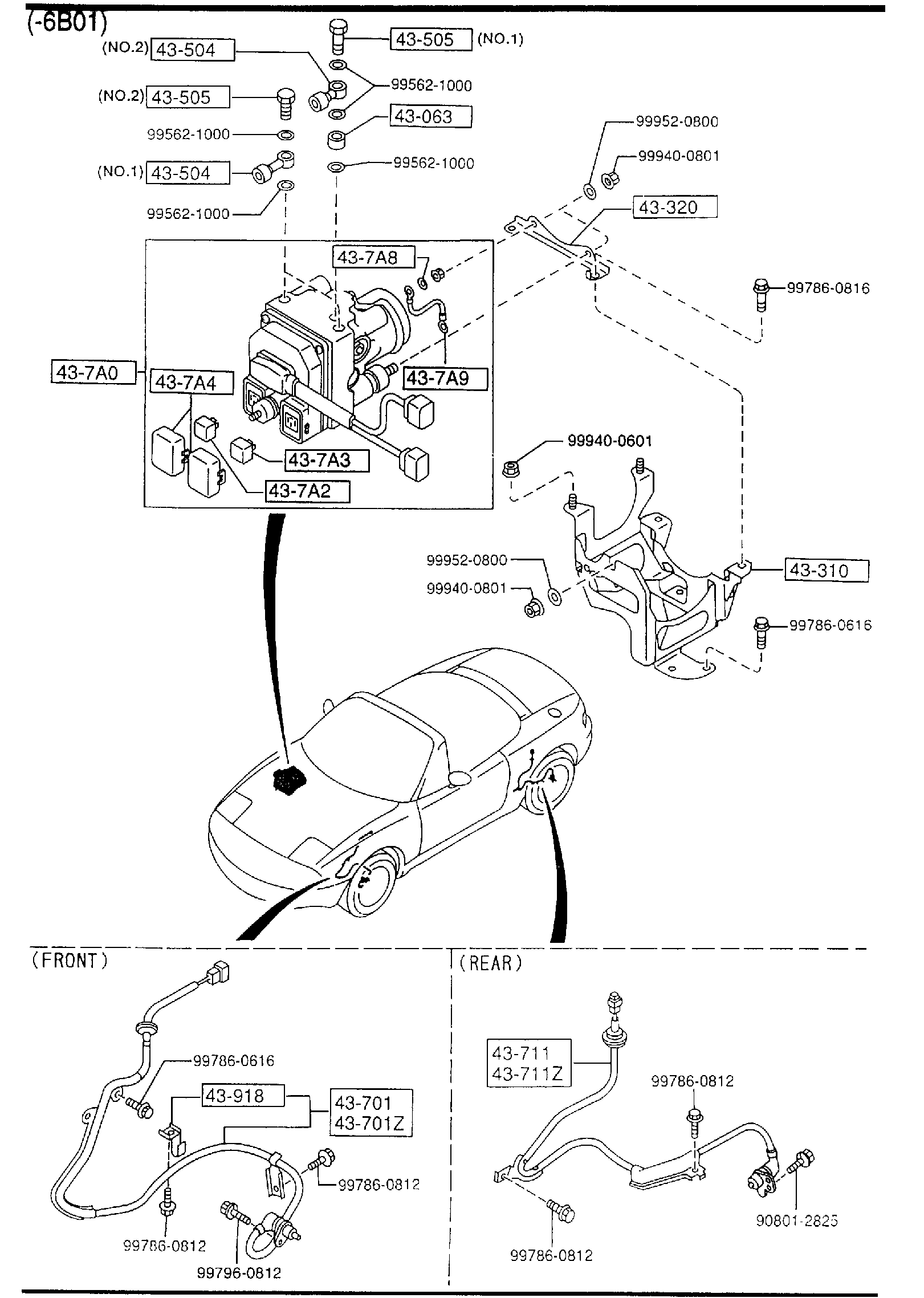 Diagram ANTILOCK BRAKE SYSTEM for your 2016 Mazda CX-9   
