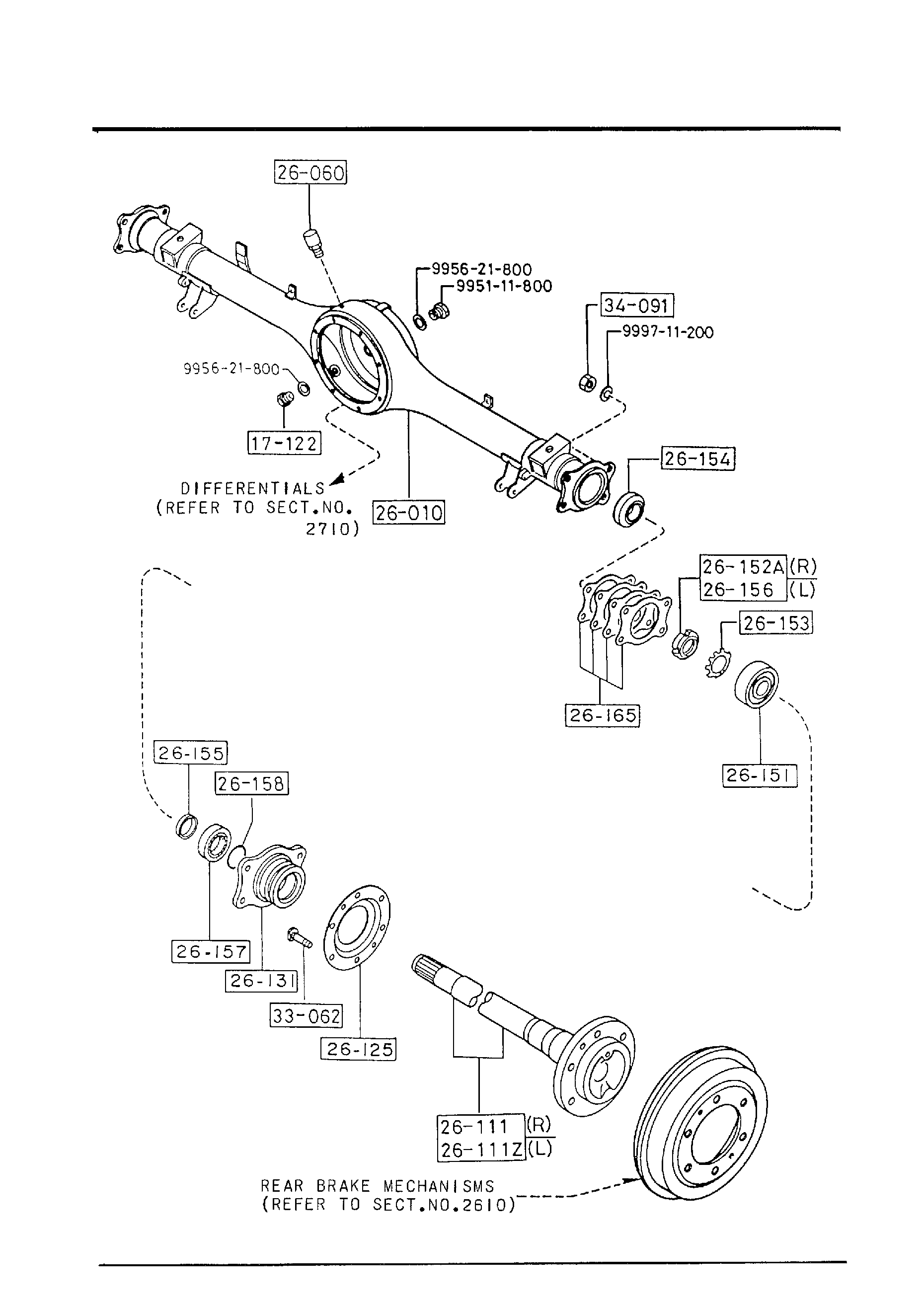 Diagram REAR AXLE (4X4) for your 2009 Mazda Mazda3   