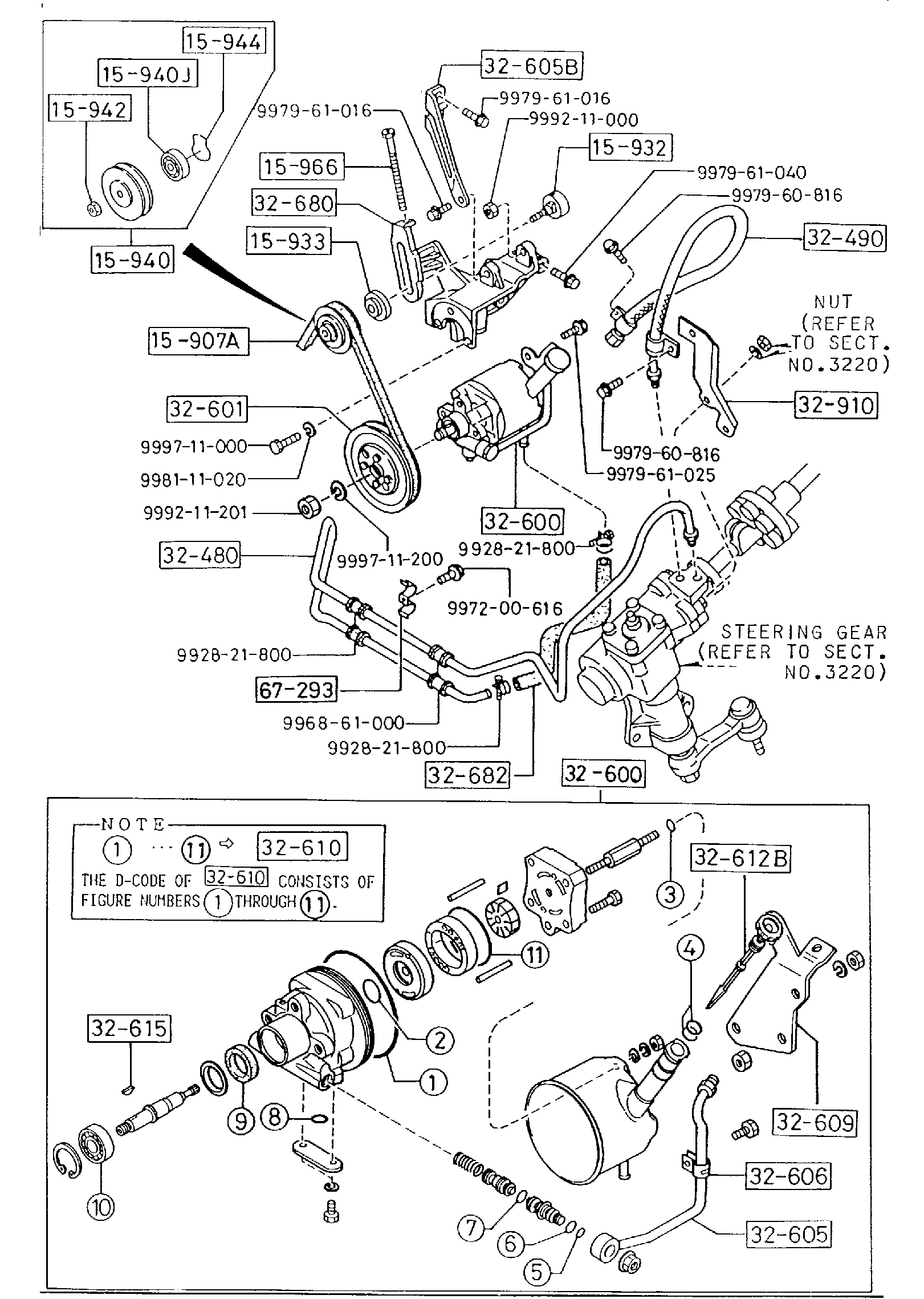 Diagram POWER STEERING SYSTEM (2200CC) for your 2011 Mazda RX-8   