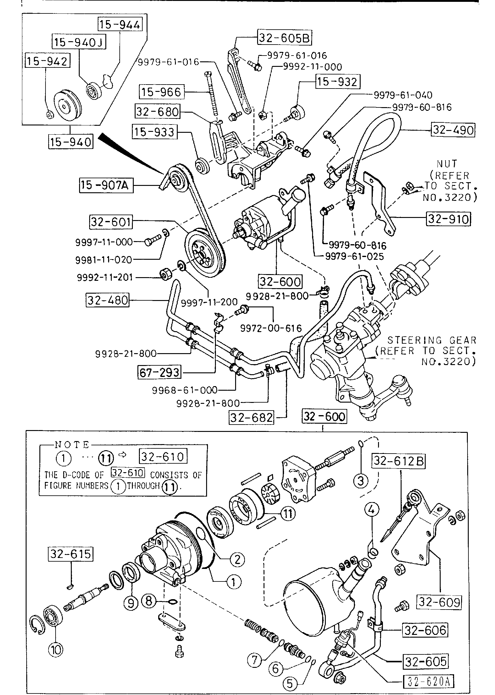 Diagram POWER STEERING SYSTEM (2200CC) for your 2011 Mazda RX-8   