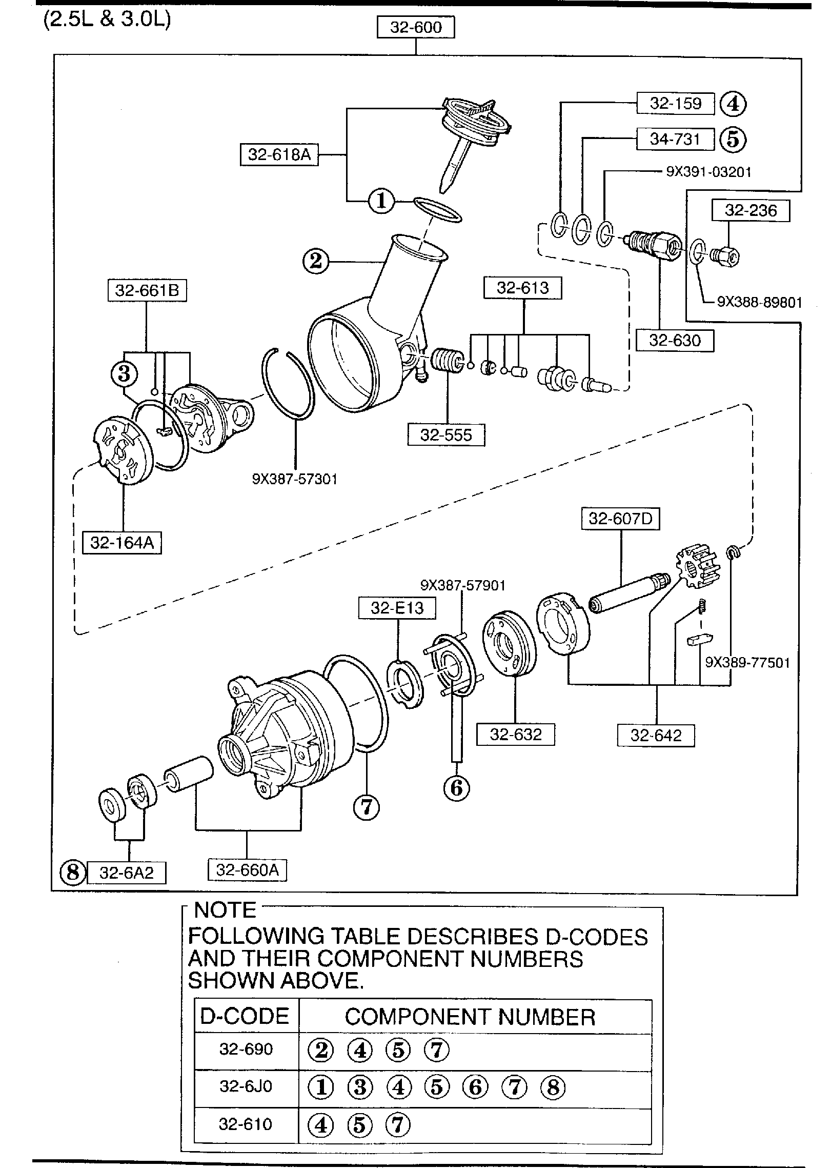 Full size assembly image of POWER STEERING PUMP (1/2)