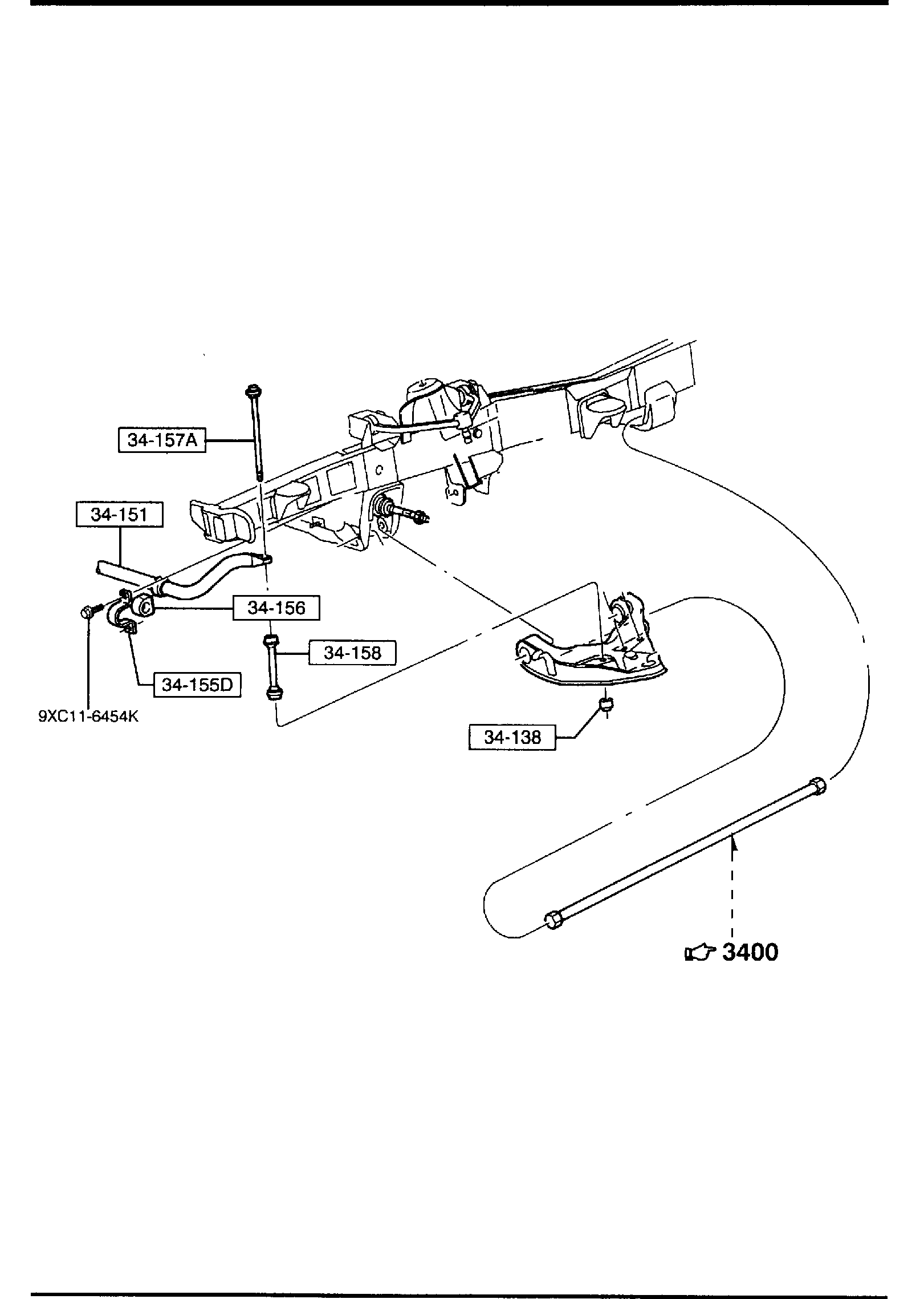 Diagram FRONT STABILIZER (4X4) for your Mazda