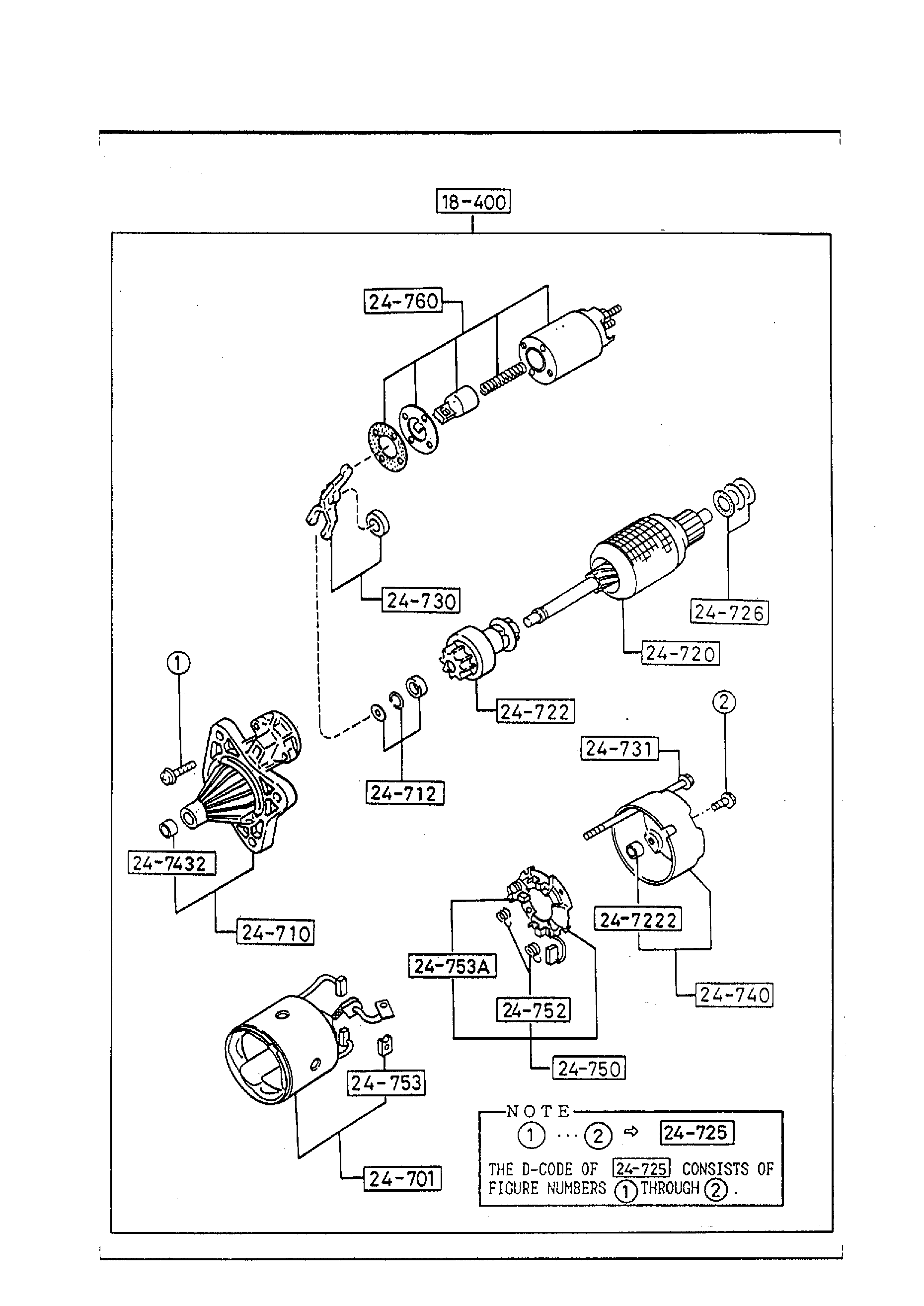 Diagram STARTER for your 1987 Mazda RX-7   