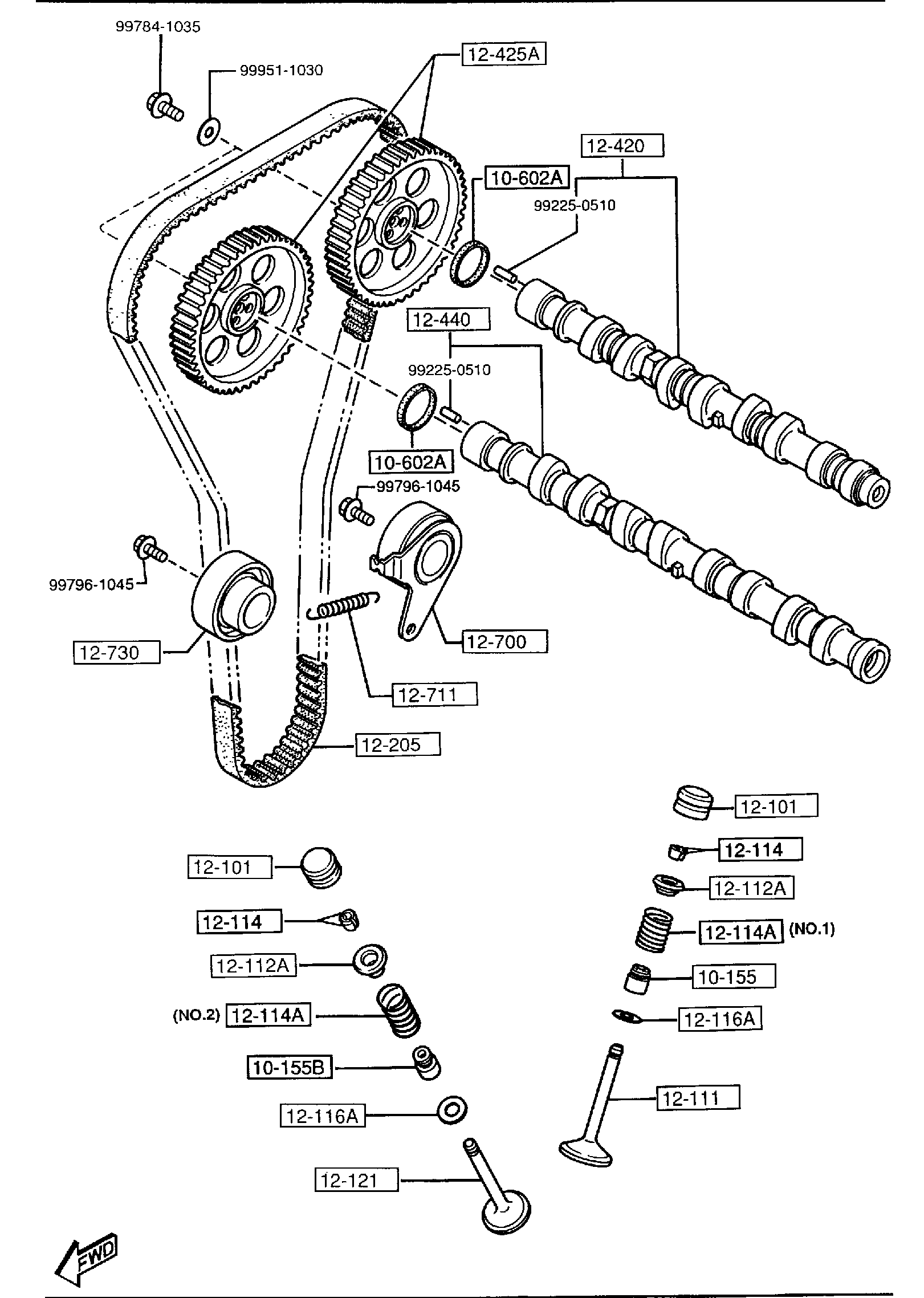 Diagram VALVE SYSTEM (1600CC) for your 2013 Mazda CX-5  Touring 