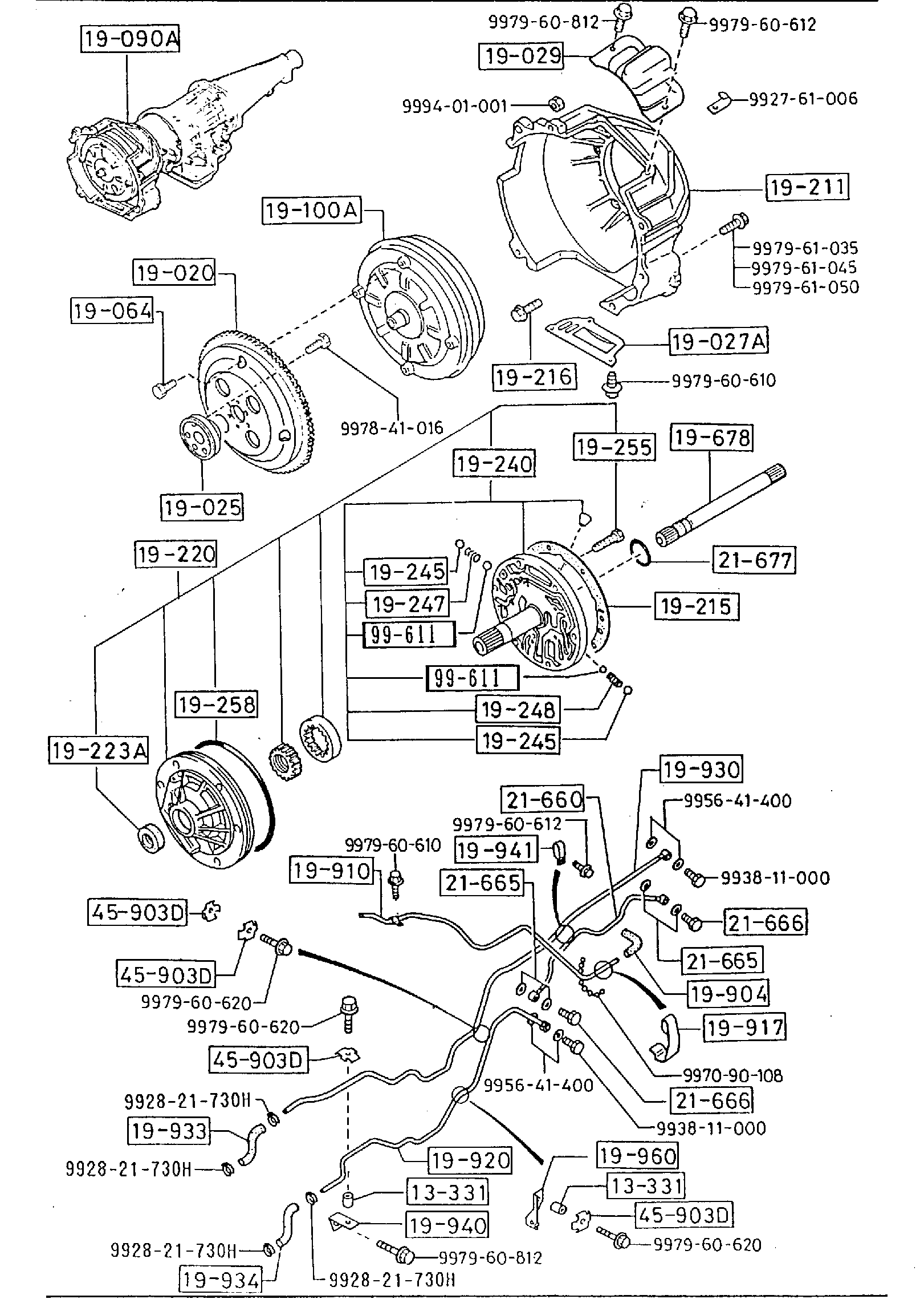 Full size assembly image of TORQUE CONVERTER,OIL PUMP & PIPINGS (AUTOMATIC) (1/1)