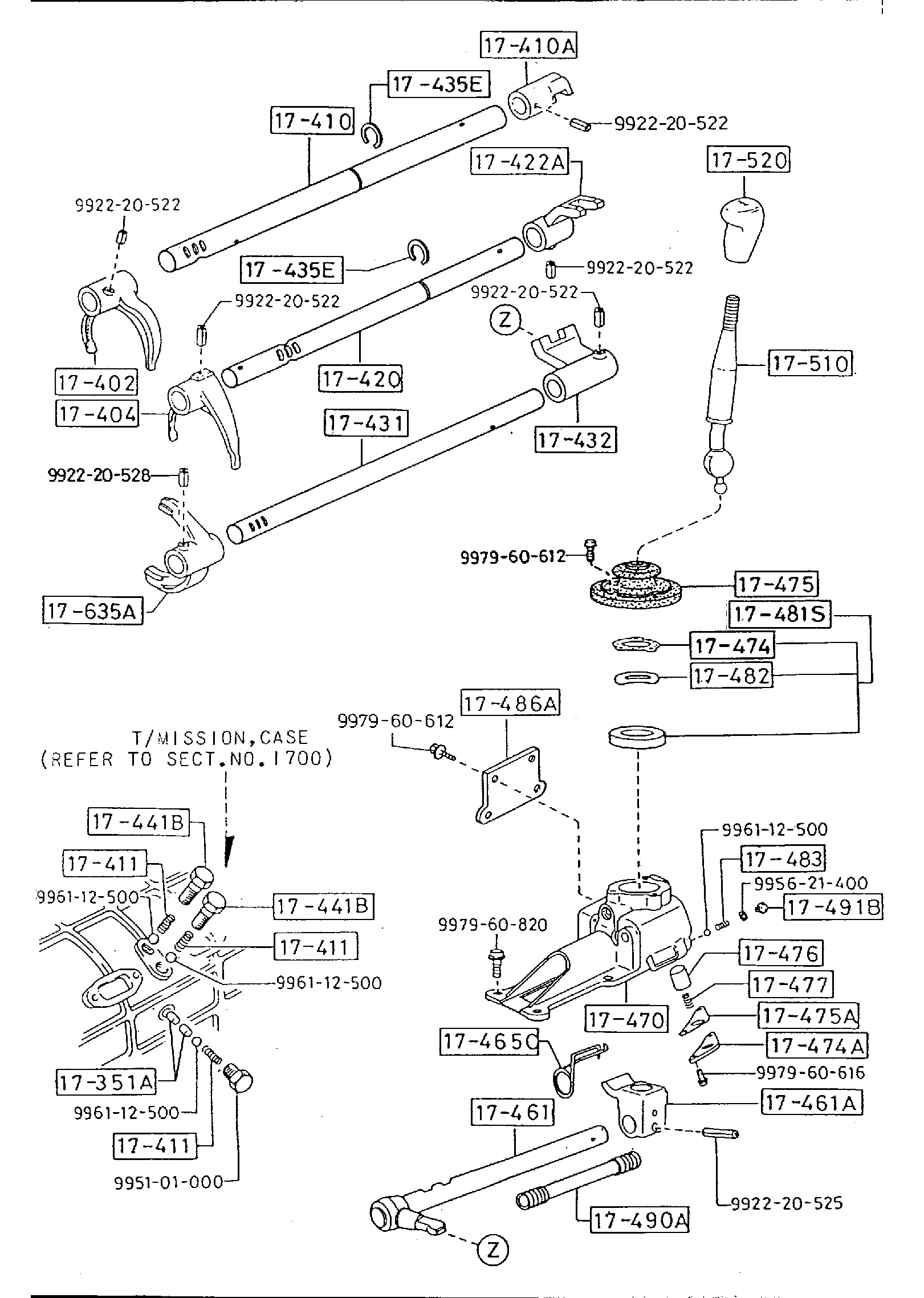 Diagram MANUAL TRANSMISSION CHANGE CONTROL SYSTEM (TURBO) for your 2010 Mazda MX-5 Miata   