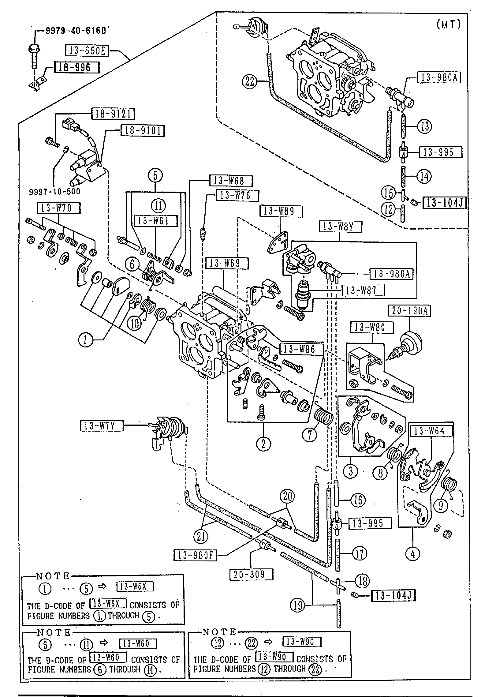 Diagram THROTTLE BODY (W/O TURBO) for your Mazda
