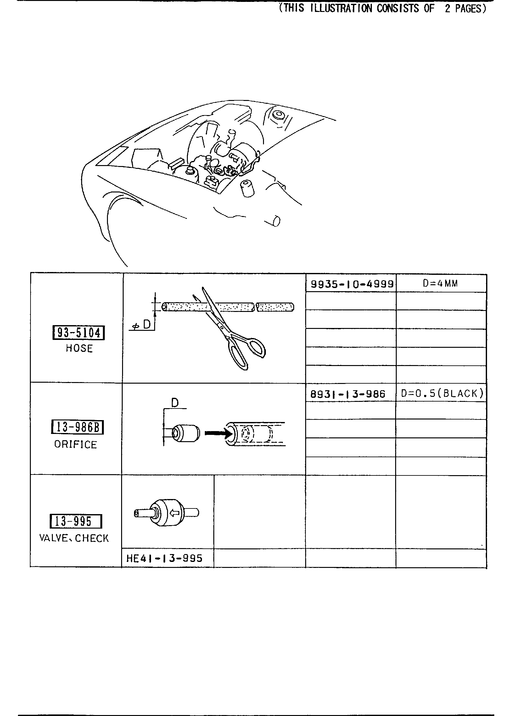 Diagram EMISSION CONTROL SYSTEM (W/O TURBO) for your 2009 Mazda CX-9   