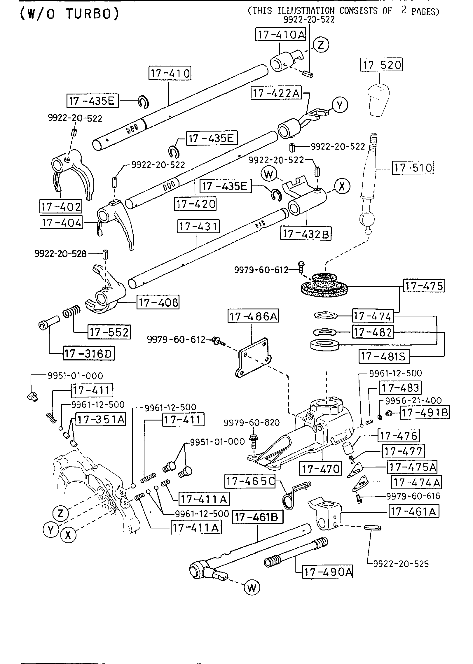 Diagram MANUAL TRANSMISSION CHANGE CONTROL SYSTEM for your 2010 Mazda MX-5 Miata   