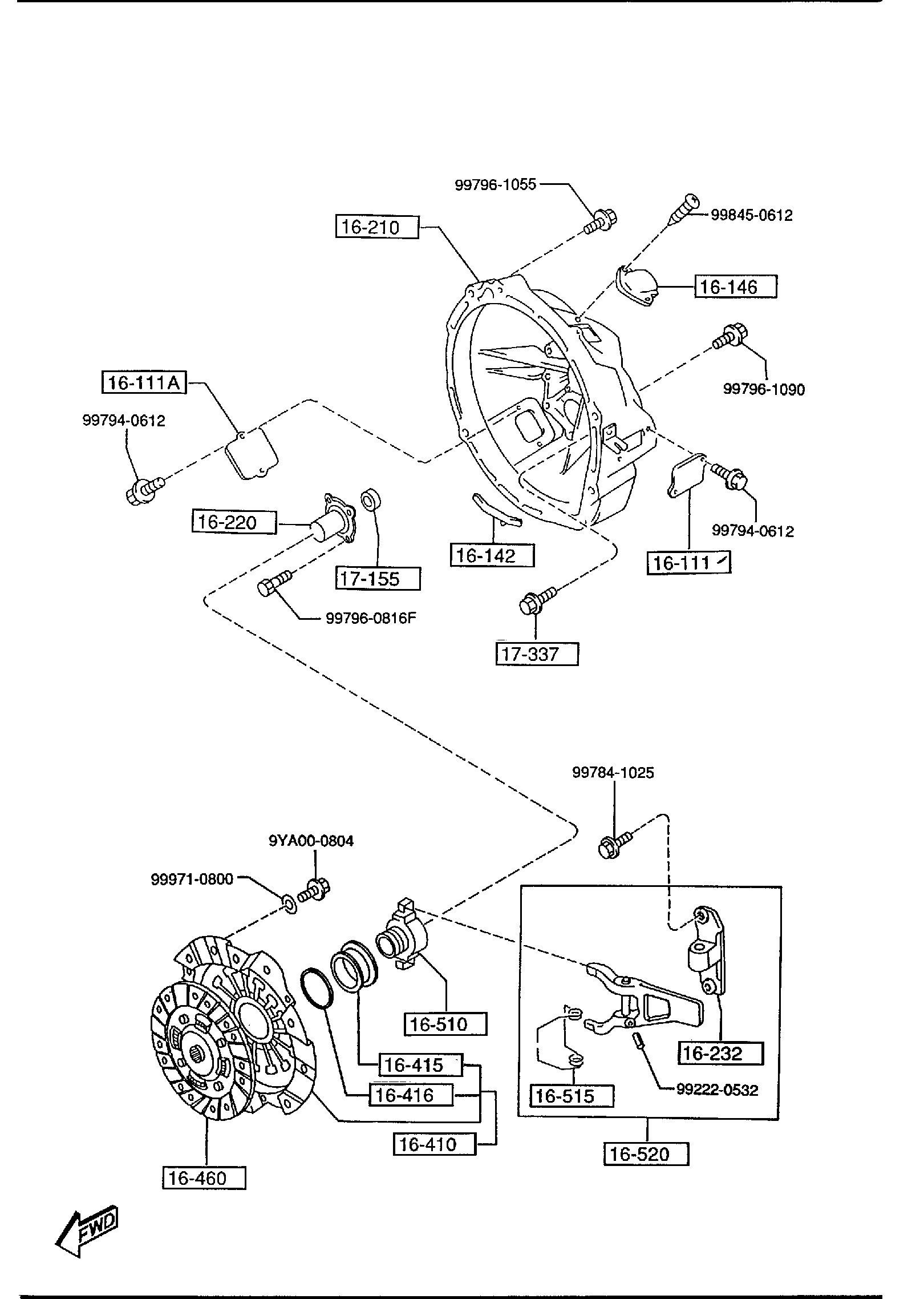 Diagram CLUTCH DISC & COVER for your 2011 Mazda Mazda3 2.5L MT HATCHBACK SIGNATURE 