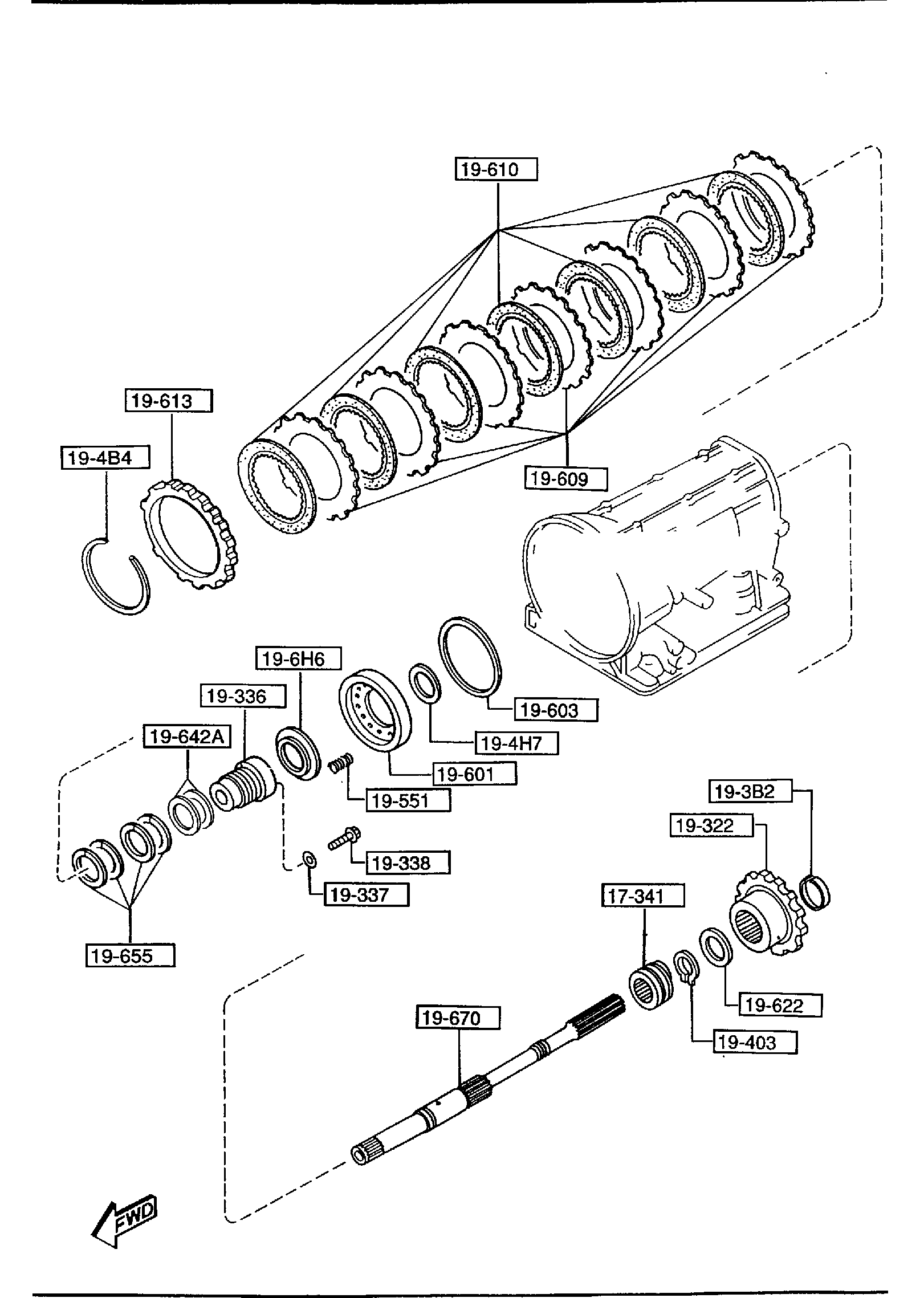 Diagram AUTOMATIC TRANSMISSION GOVERNOR, LOW & REVERSE PISTON for your 2021 Mazda Mazda6   