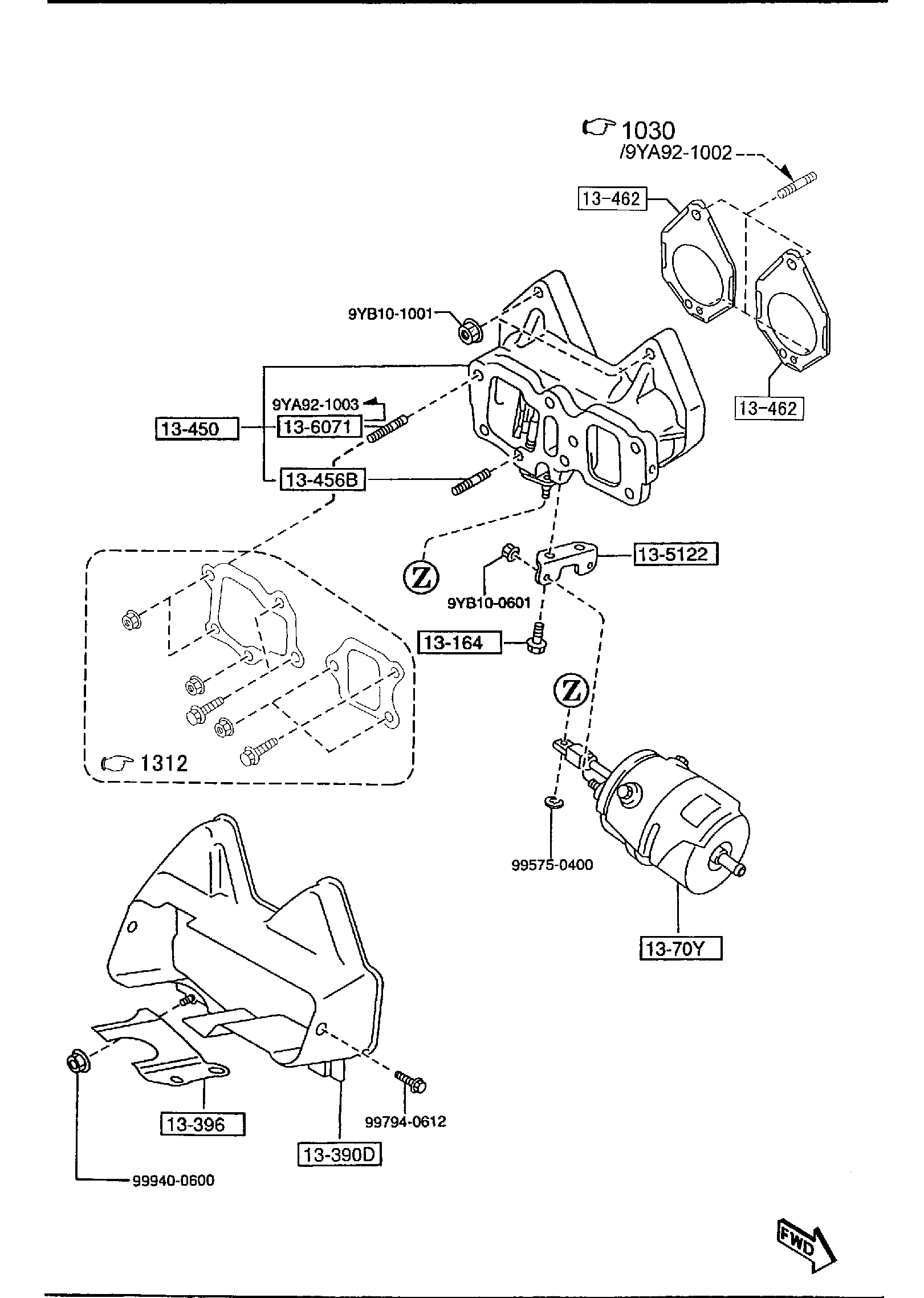 Diagram EXHAUST MANIFOLD for your 2017 Mazda CX-5   