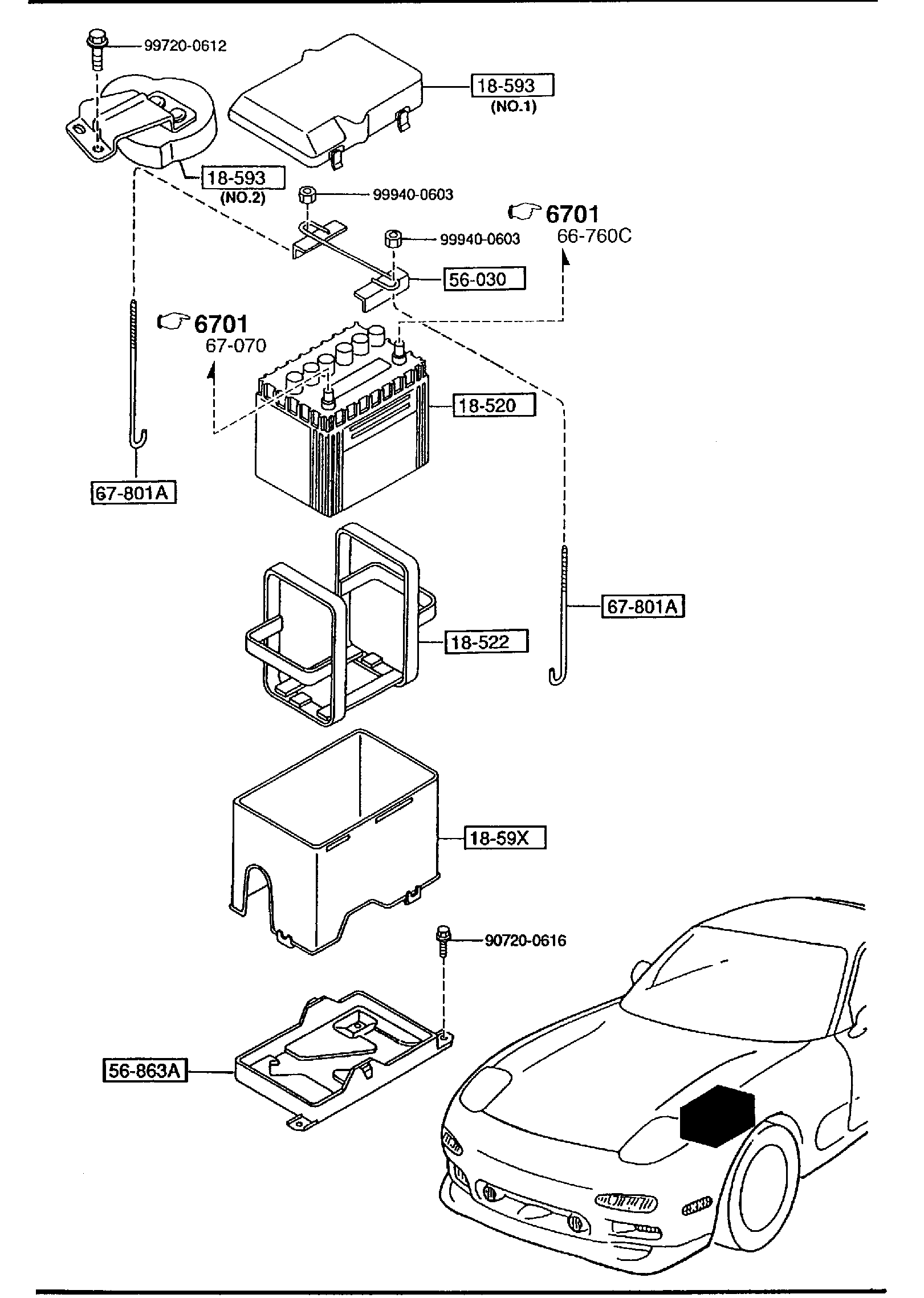 Diagram BATTERY for your 2013 Mazda Mazda6   
