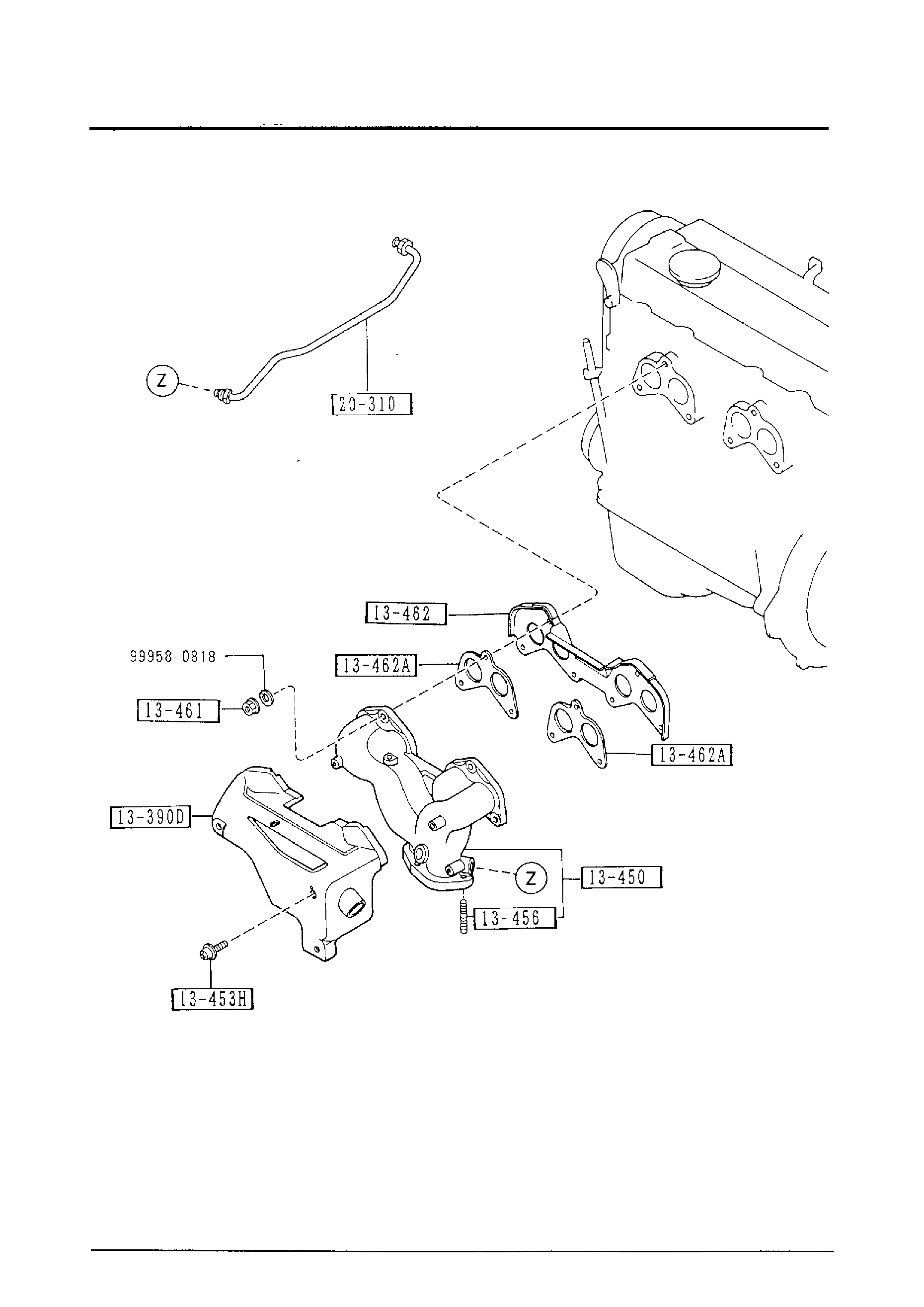 Diagram EXHAUST MANIFOLD (W/O TURBO) for your 2009 Mazda Mazda6 I4 2.5L MT SEDAN SPORT 