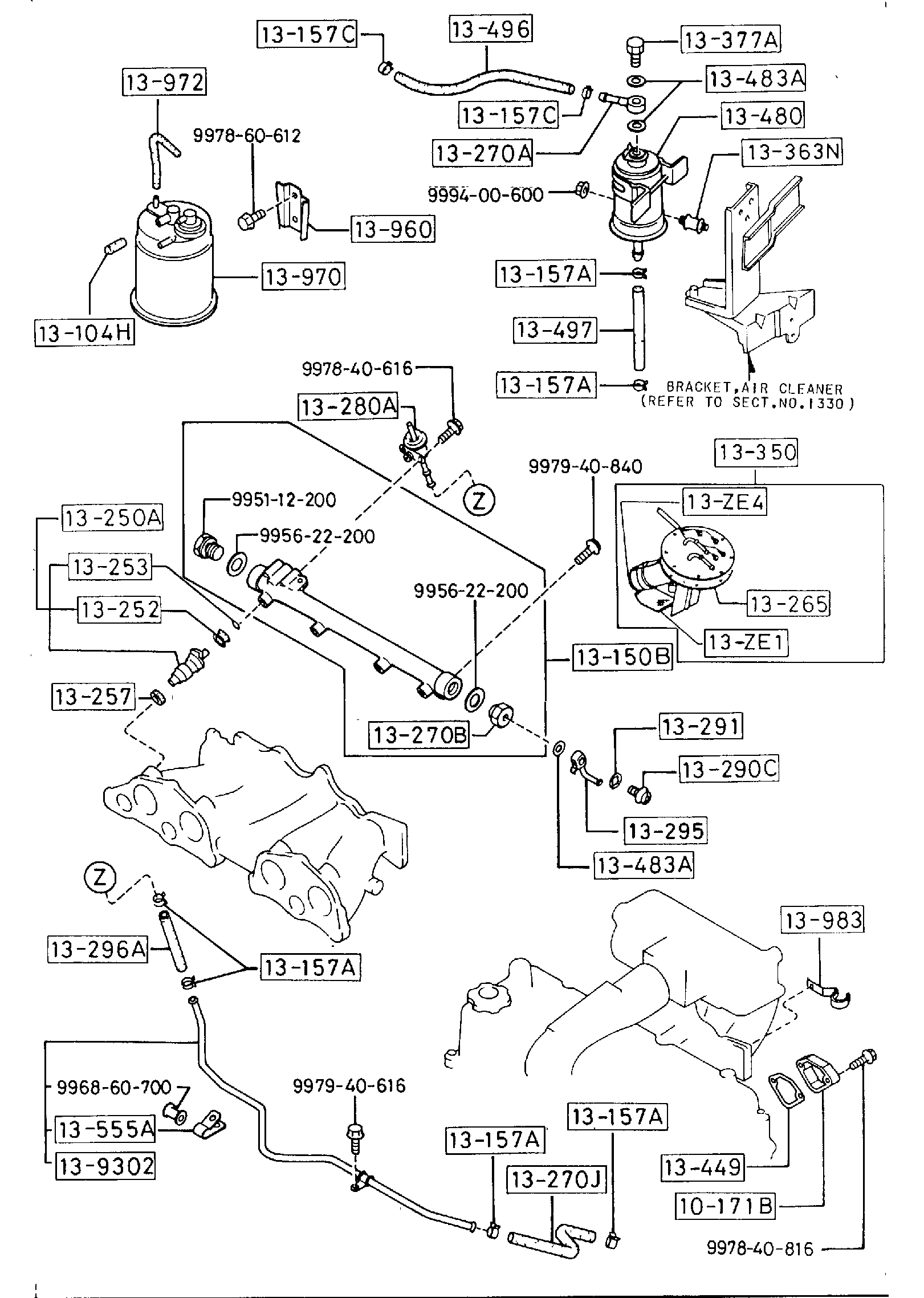 Diagram FUEL SYSTEM (TURBO) for your 2013 Mazda MX-5 Miata   