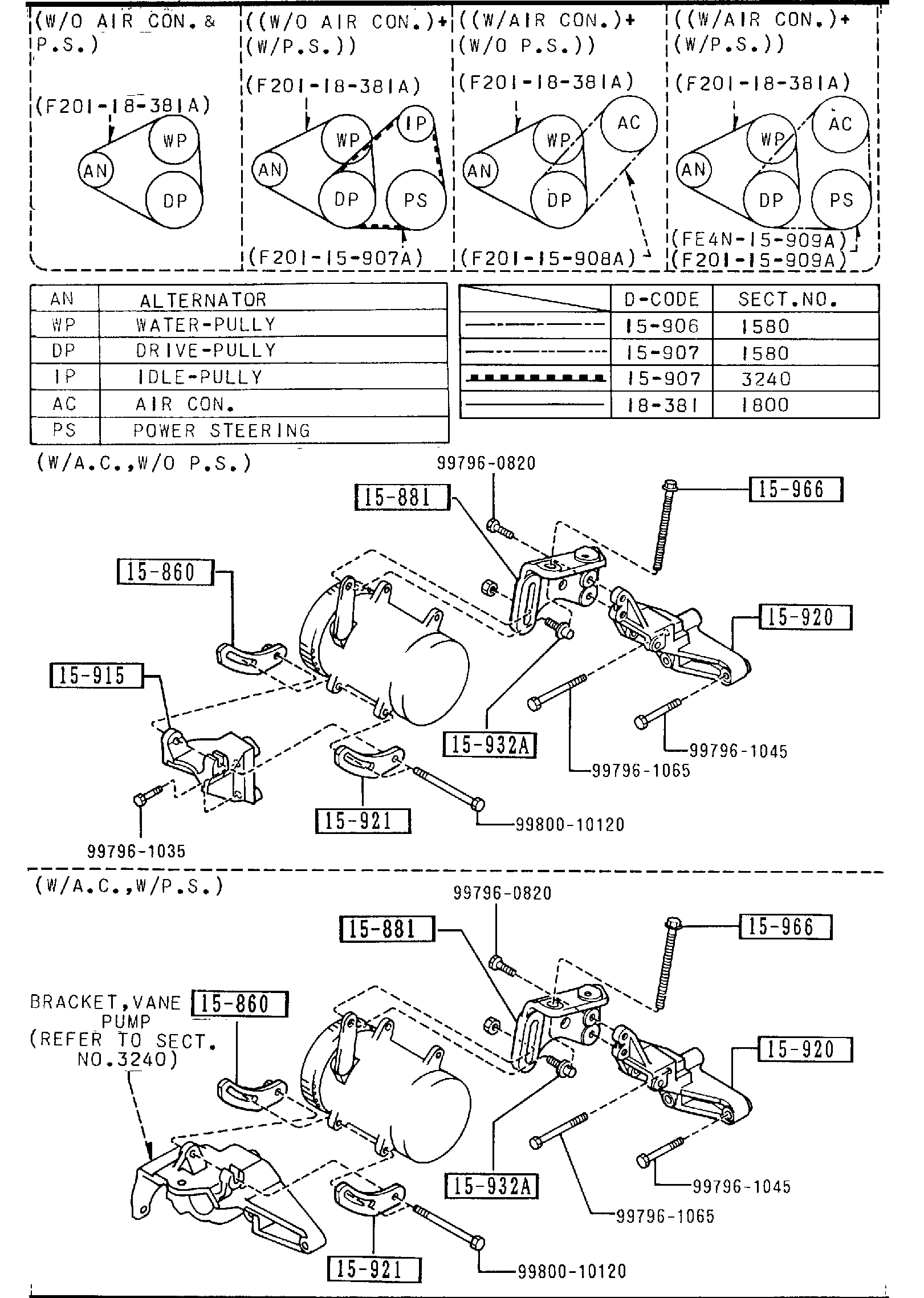 Full size assembly image of BRACKET,PULLEY & BELT (1/1)