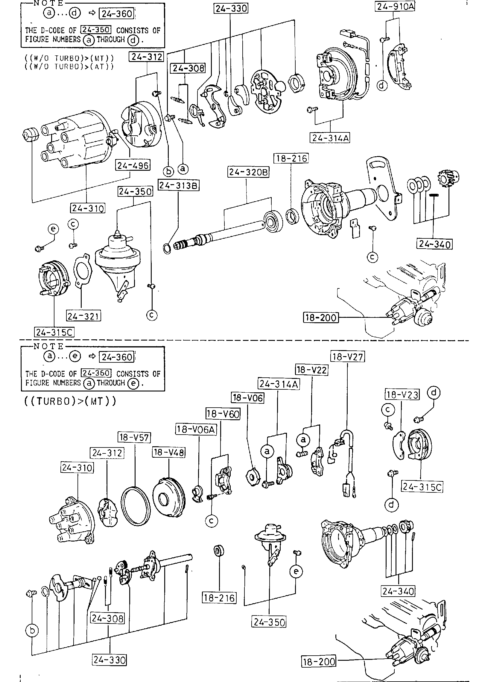 Diagram DISTRIBUTOR for your Mazda