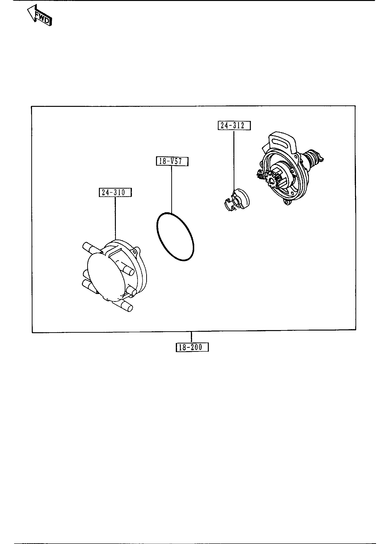Diagram DISTRIBUTOR (2500CC) for your 1997 Mazda 626   