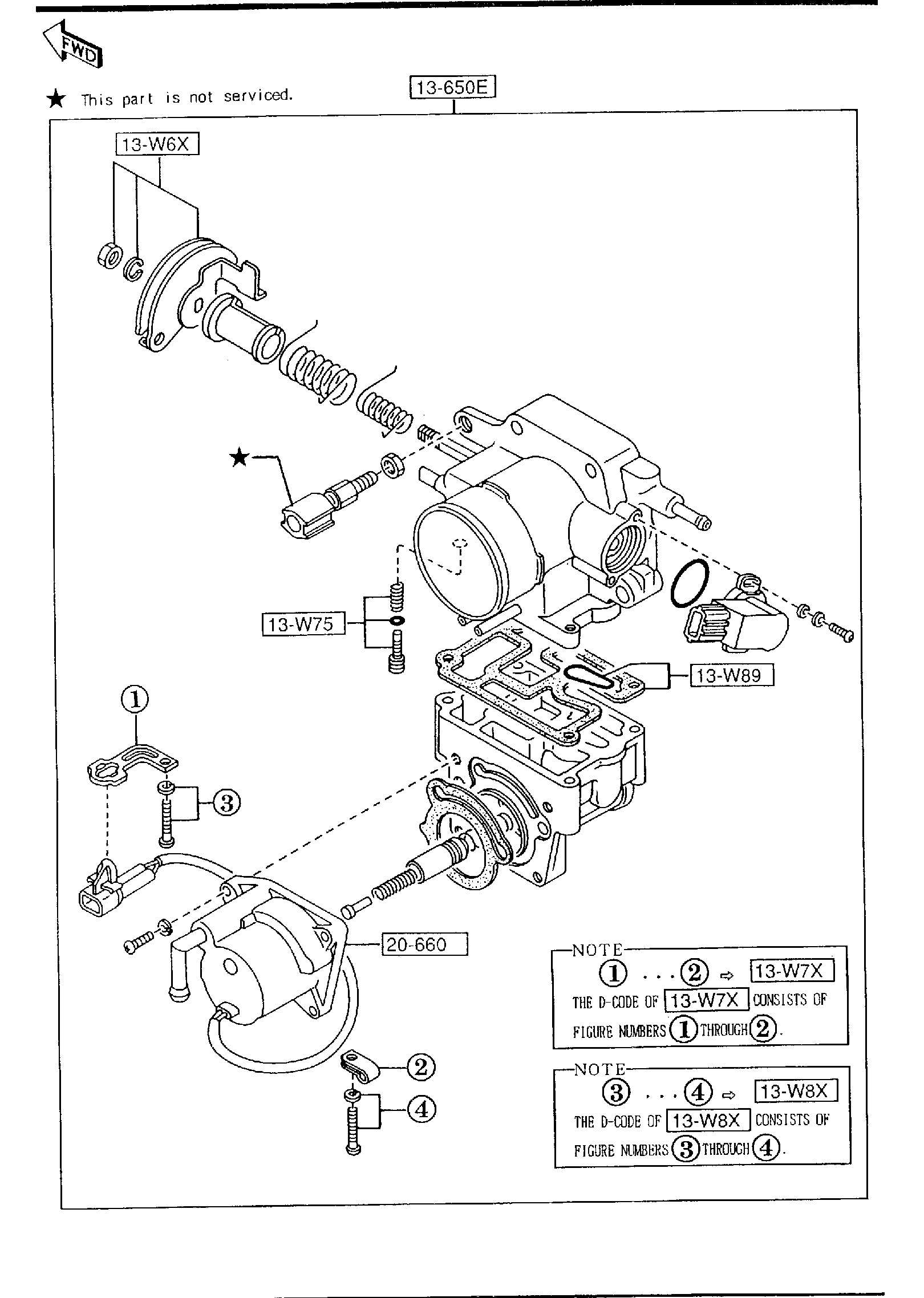 Full size assembly image of THROTTLE BODY (4-CYLINDER) (1/1)