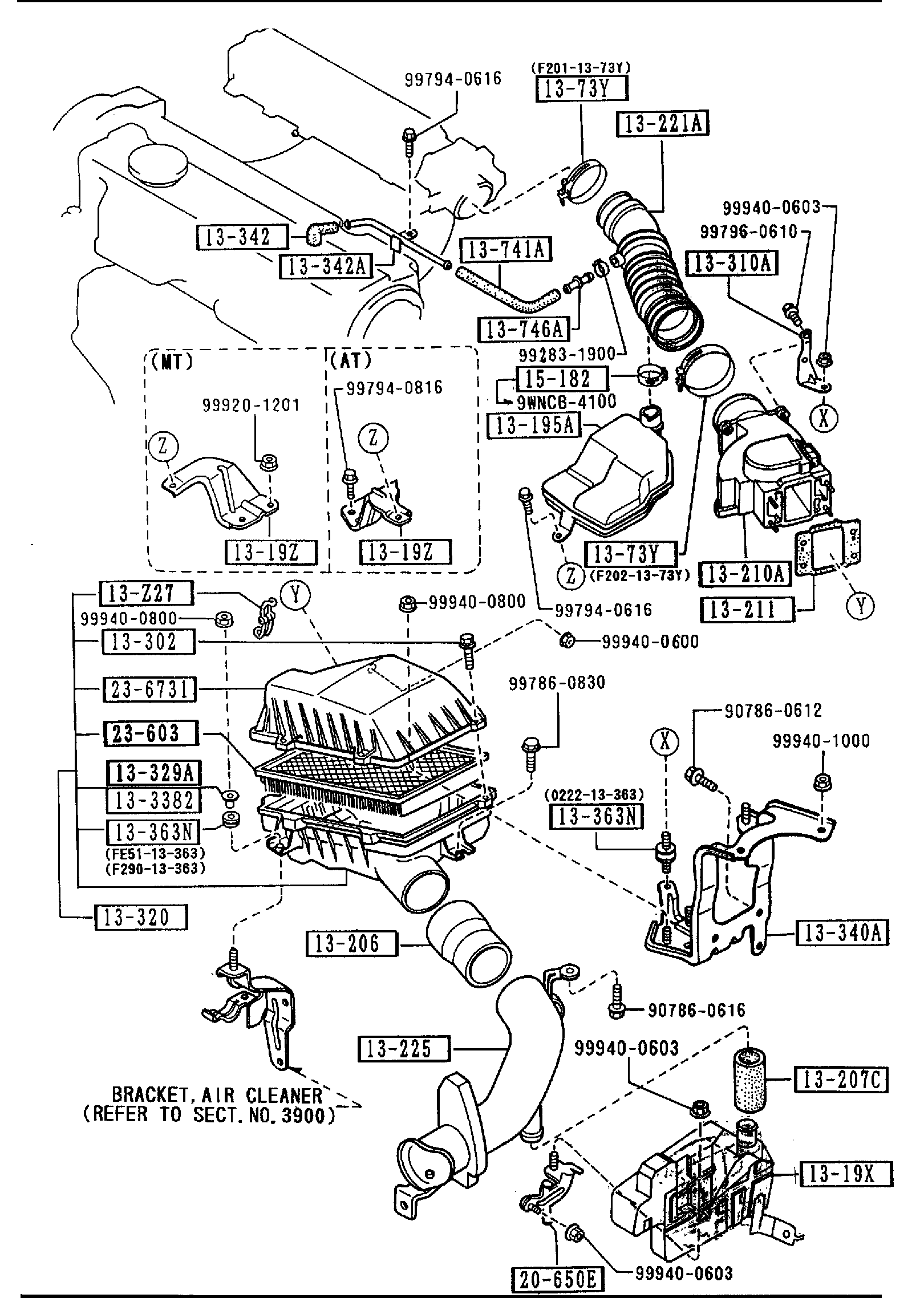 Diagram AIR CLEANER (W/O TURBO) for your 2009 Mazda MX-5 Miata   