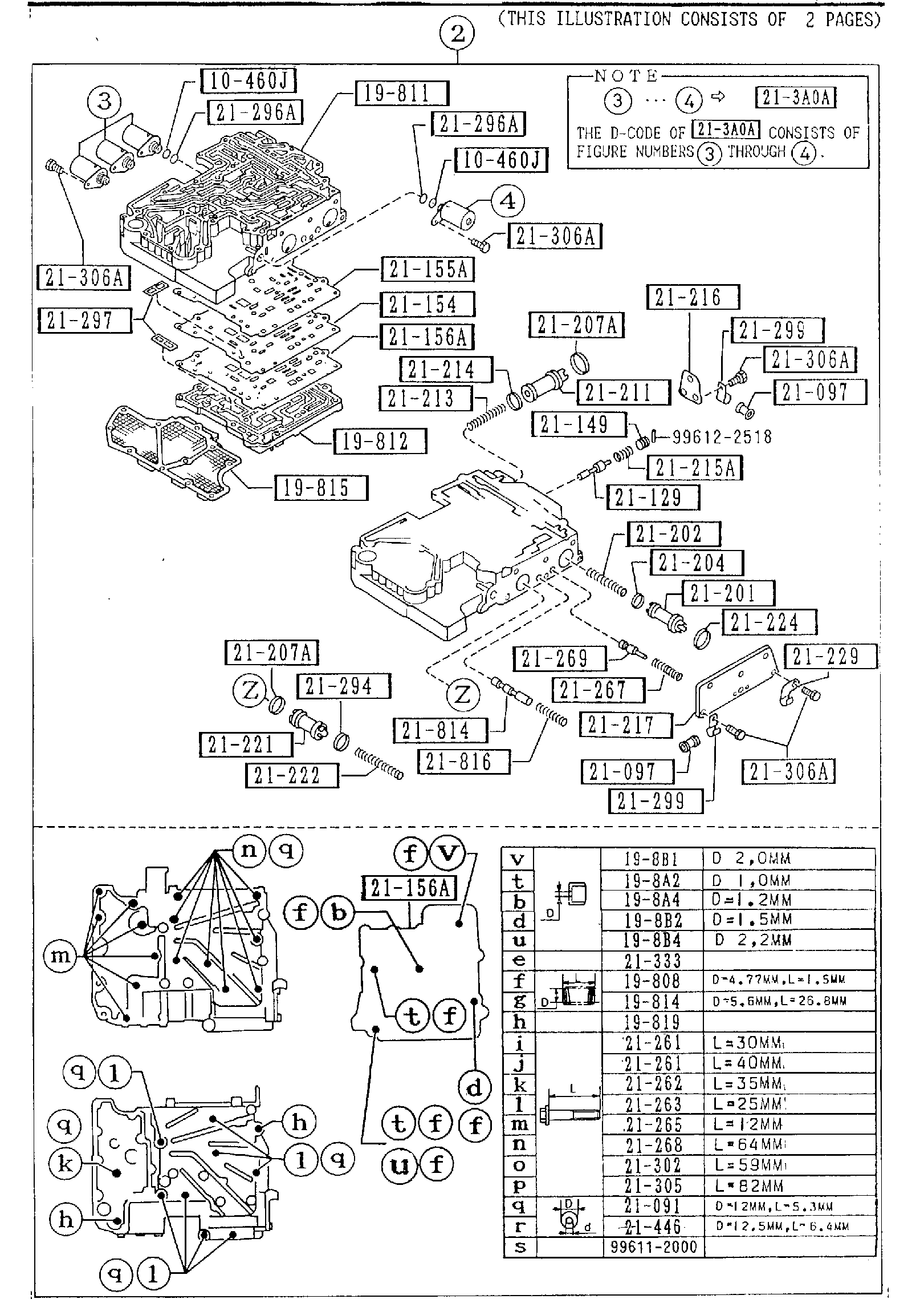 Diagram AUTOMATIC TRANSMISSION CONTROL VALVE for your 1991 Mazda Protege   