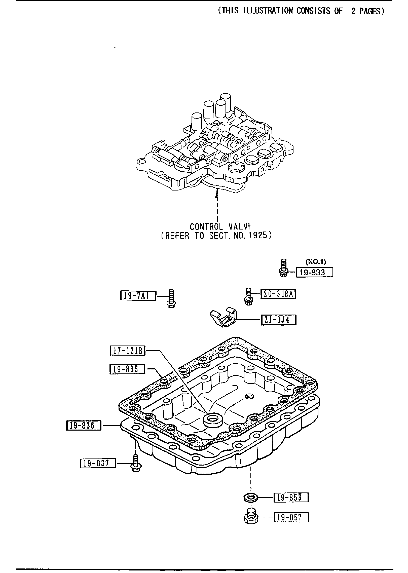 Diagram AUTOMATIC TRANSMISSION CASE & MAIN CONTROL SYSTEM for your Mazda
