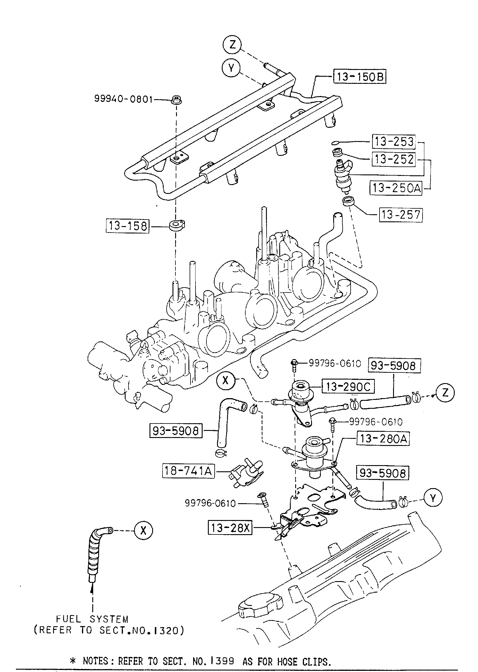 Full size assembly image of FUEL DISTRIBUTOR (3000CC) (1/1)