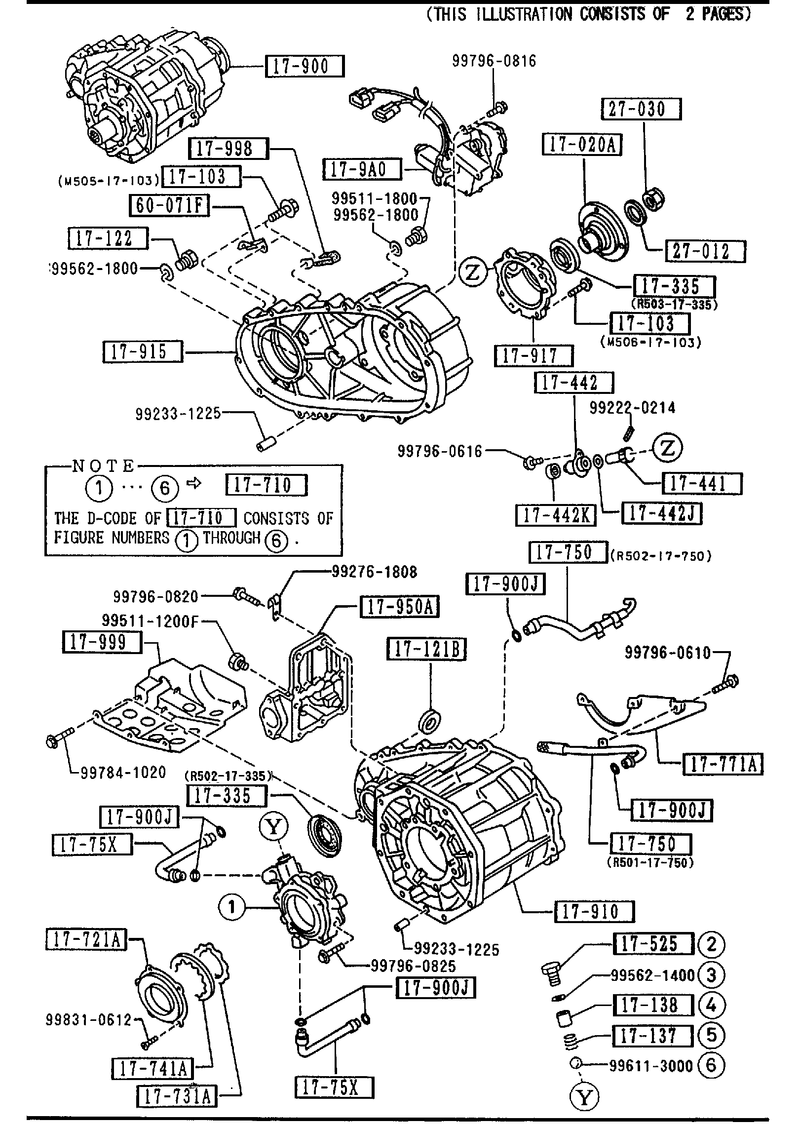 Diagram TRANSMISSION CASE (MANUAL TRANSMISSION) for your 2004 Mazda B4000   
