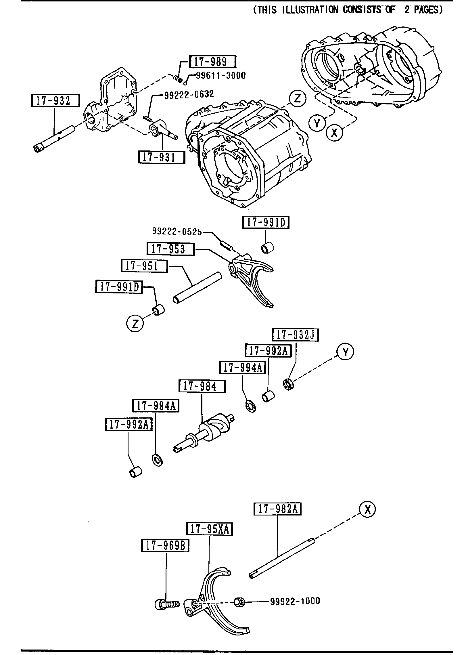 Diagram CHANGE CONTROL SYSTEM (MANUAL TRANSMISSION) for your 2004 Mazda B4000   