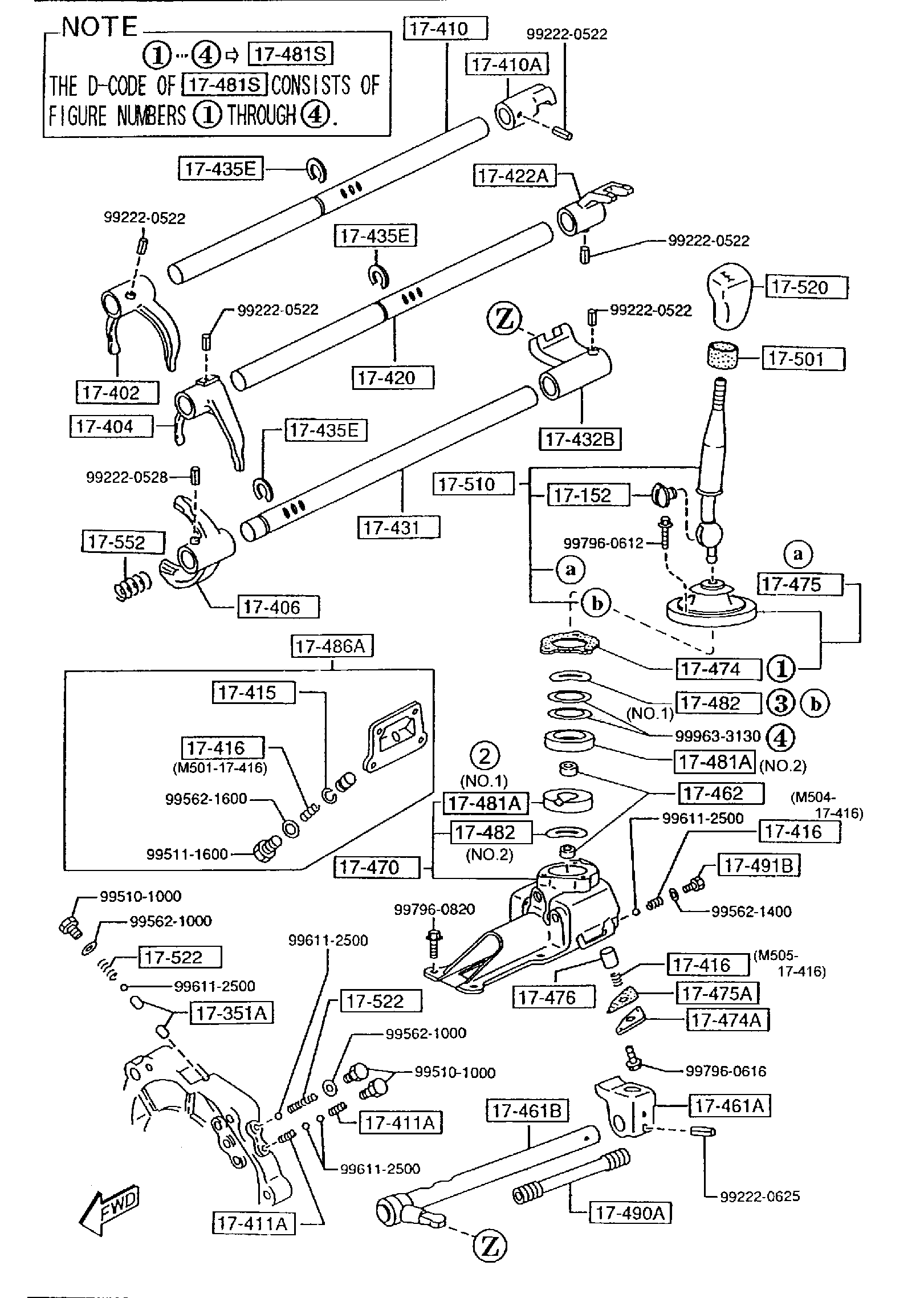 Diagram MANUAL TRANSMISSION CHANGE CONTROL SYSTEM for your 2010 Mazda MX-5 Miata   
