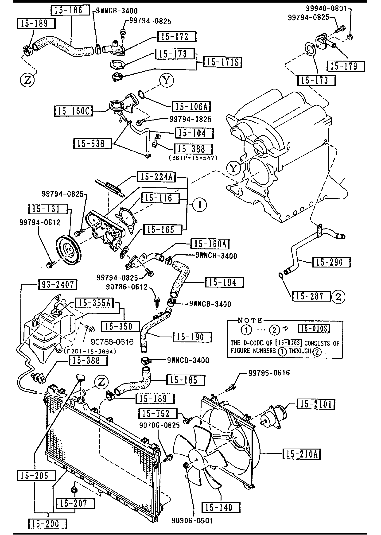 Diagram COOLING SYSTEM for your 2012 Mazda Mazda3 2.0L AT 2WD SEDAN I 