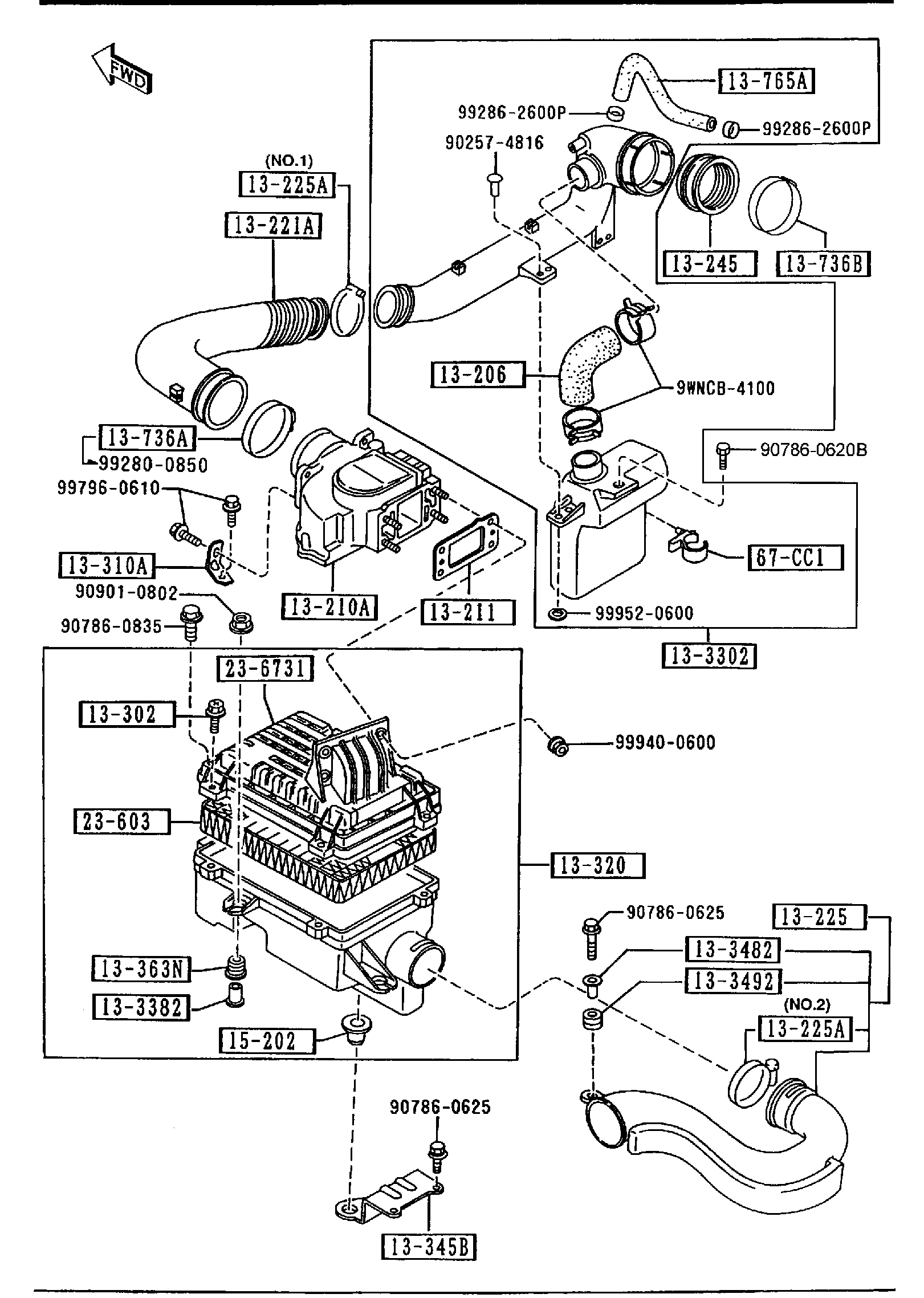 Diagram AIR CLEANER for your 2009 Mazda MX-5 Miata   