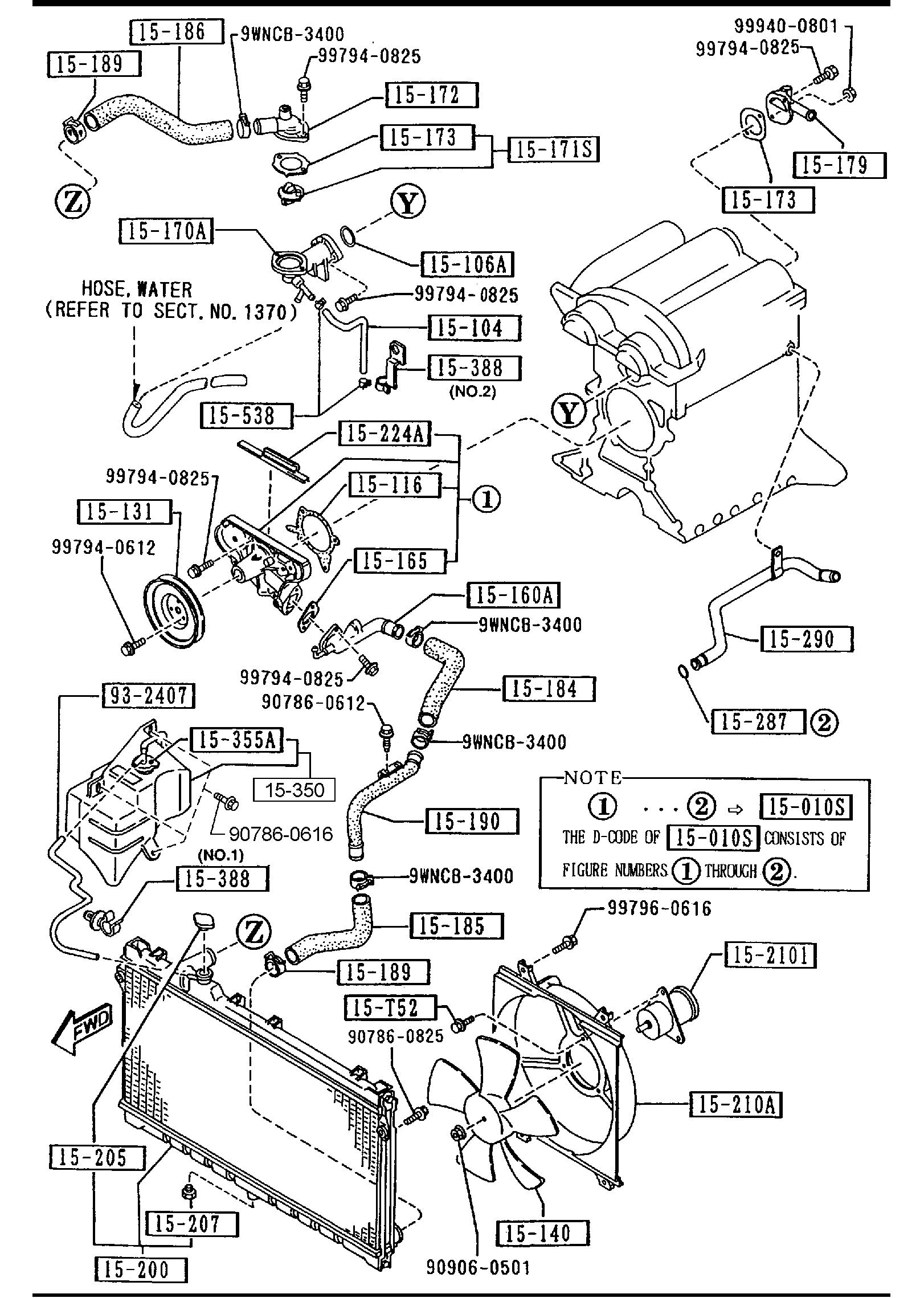 Diagram COOLING SYSTEM for your 2010 Mazda MX-5 Miata  W/RETRACTABLE HARD TOP P G-TOURING 