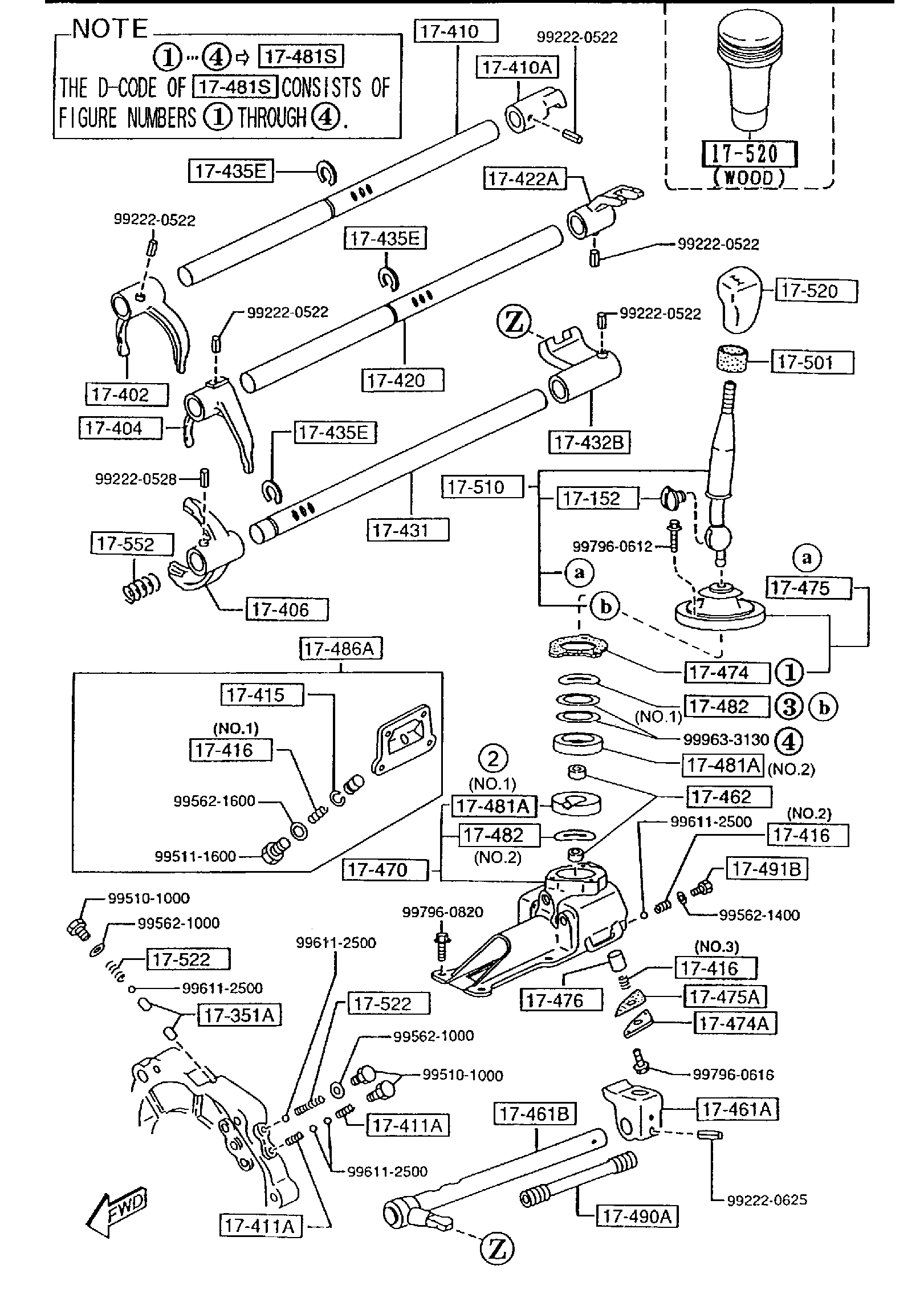 Diagram MANUAL TRANSMISSION CHANGE CONTROL SYSTEM for your 2010 Mazda MX-5 Miata   