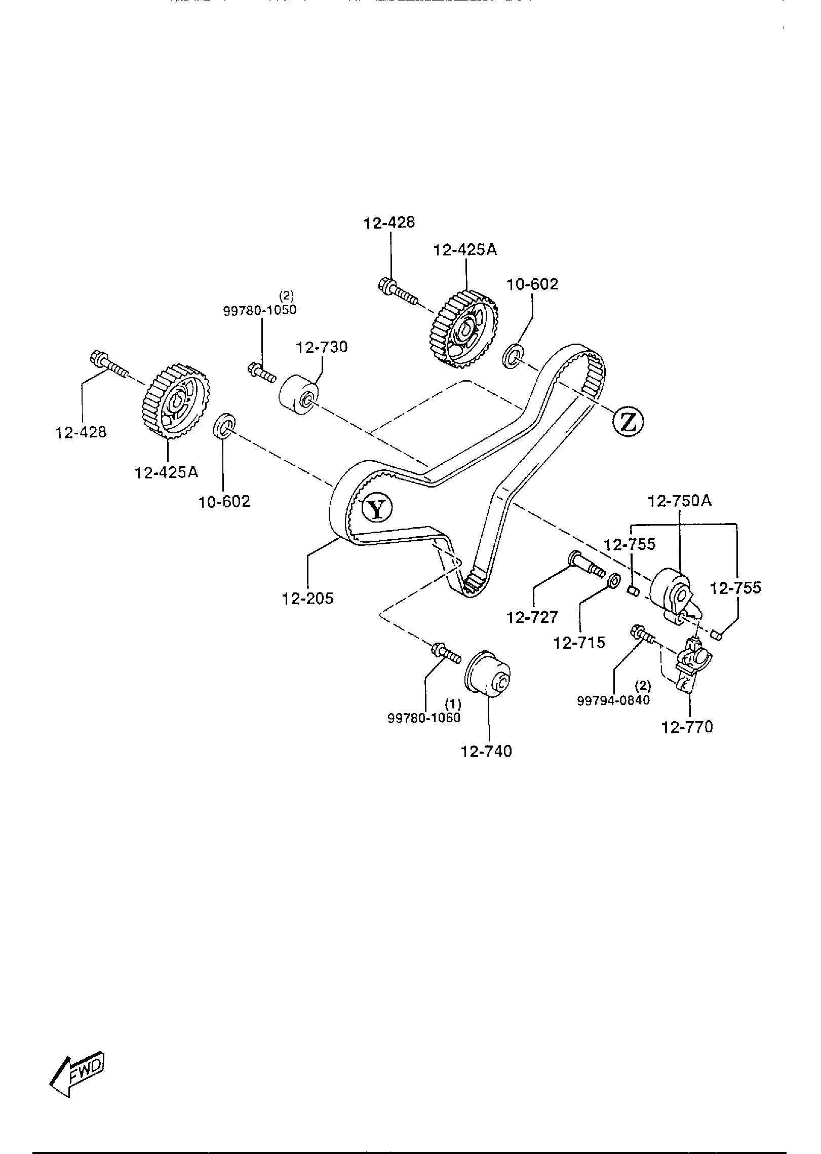 Diagram VALVE SYSTEM (2300CC) for your 2019 Mazda CX-5   