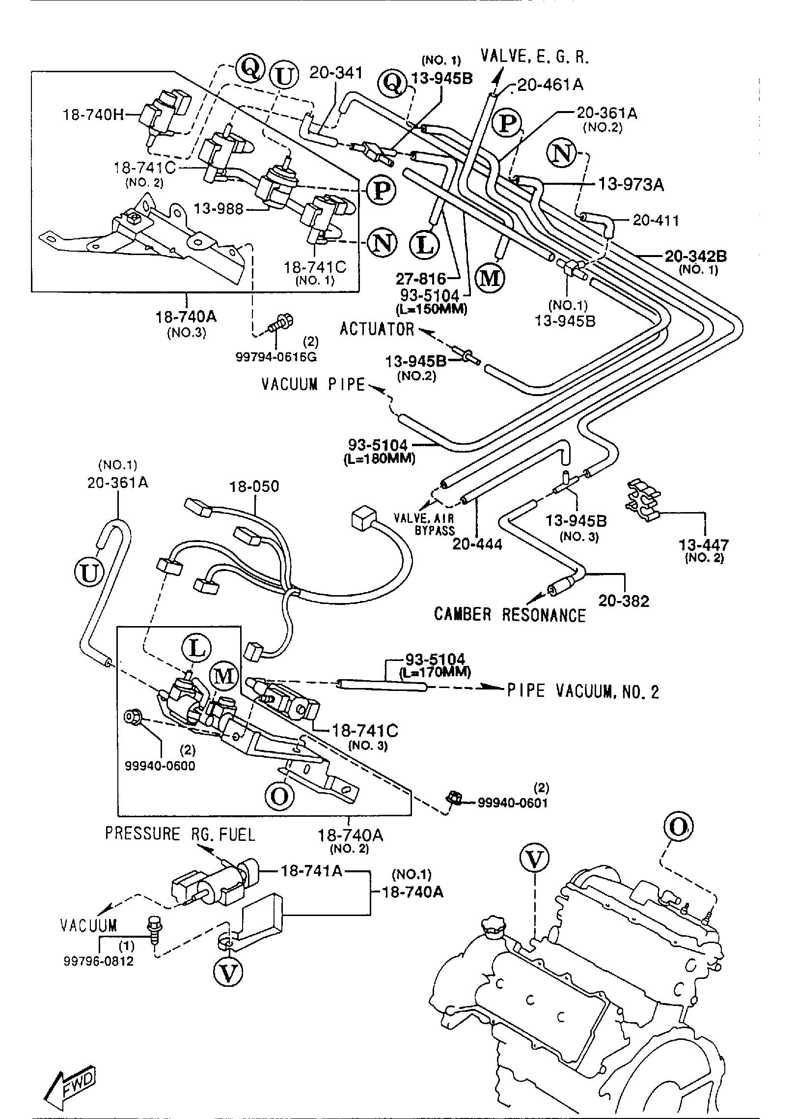 Diagram EMISSION CONTROL SYSTEM (2300CC) for your 2006 Mazda B2500   