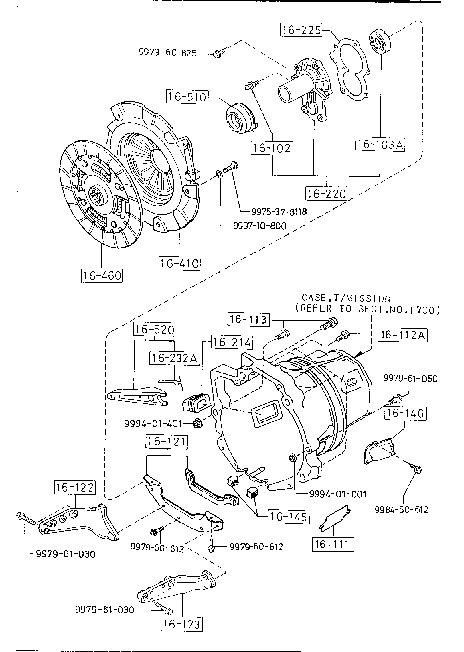 Diagram CLUTCH DISC & COVER (MANUAL) (2200CC) for your 2011 Mazda Mazda6   