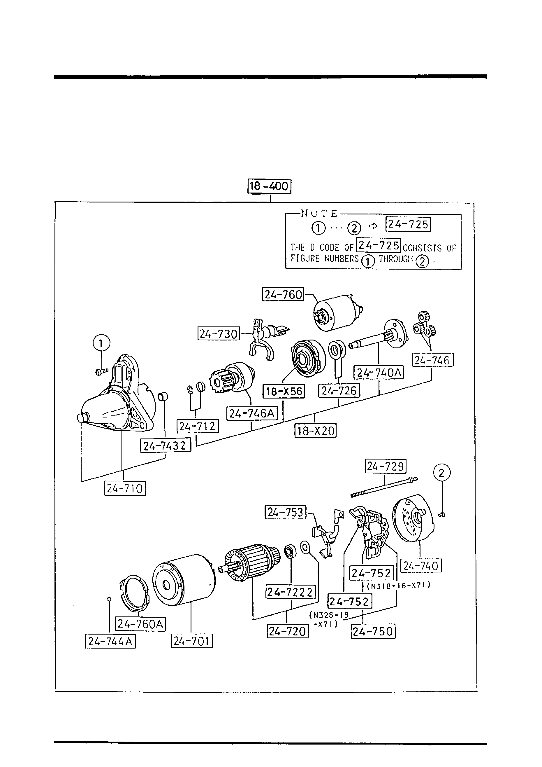 Diagram STARTER (2600CC)('87 & '88 MODELS) for your 2011 Mazda Tribute   