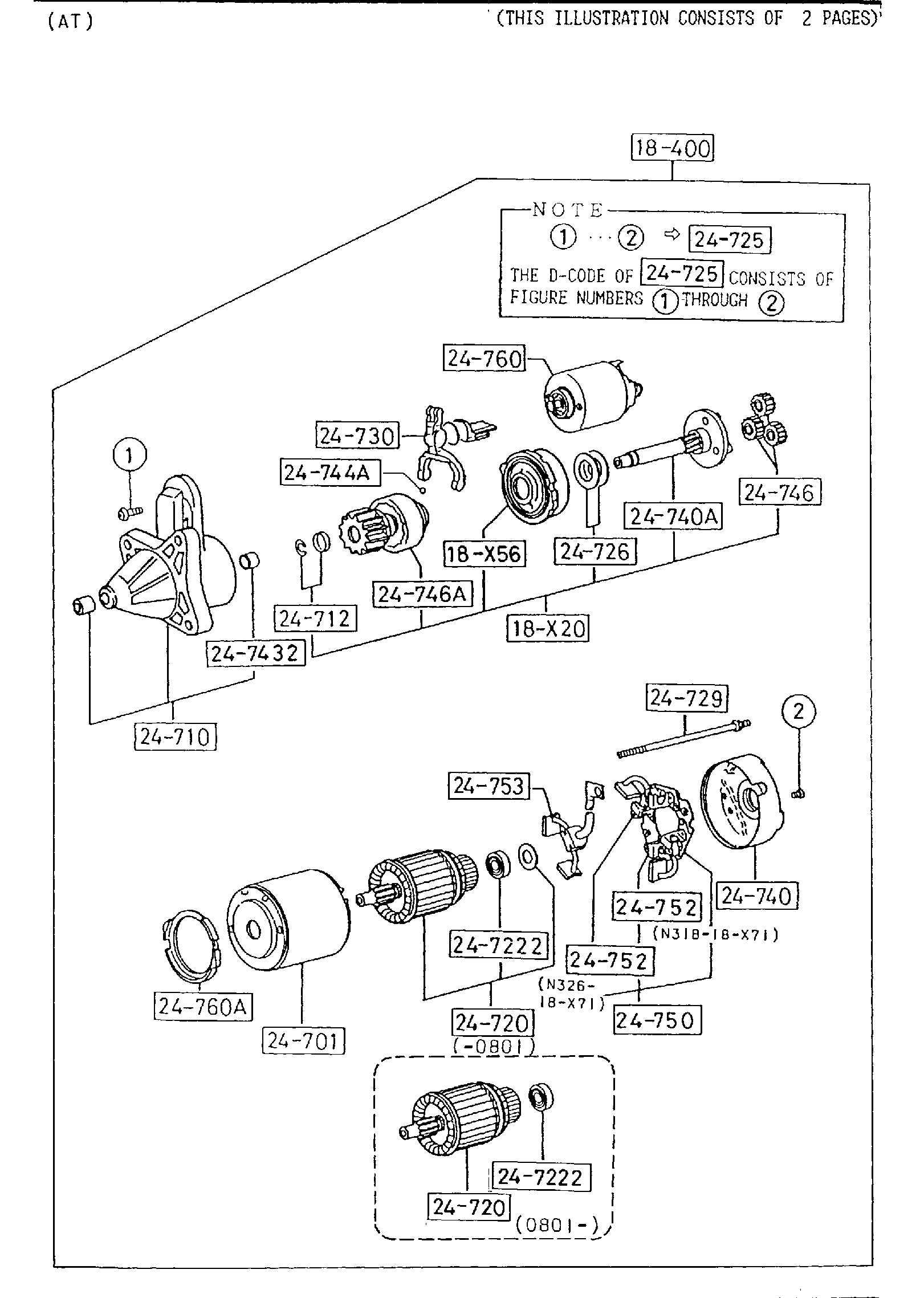 Diagram STARTER (2200CC) for your Mazda