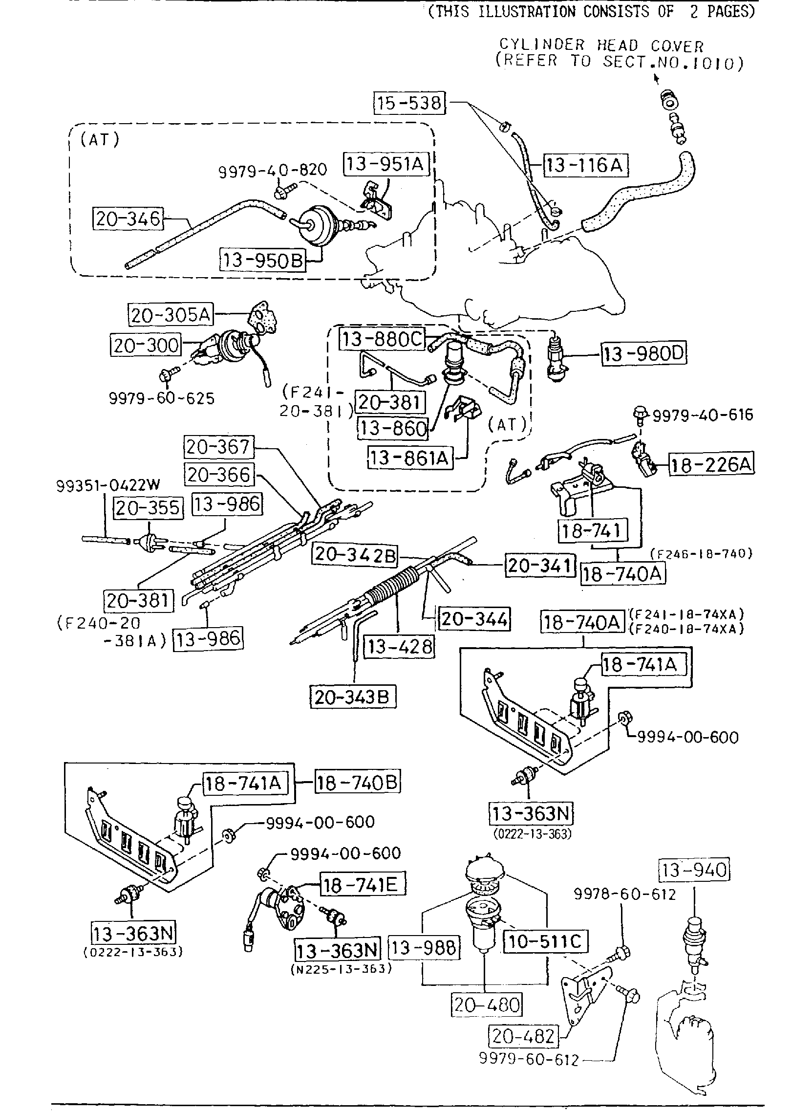 Diagram EMISSION CONTROL SYSTEM (INLET SIDE) (2200CC) for your 2013 Mazda Mazda3  SEDAN IGT 