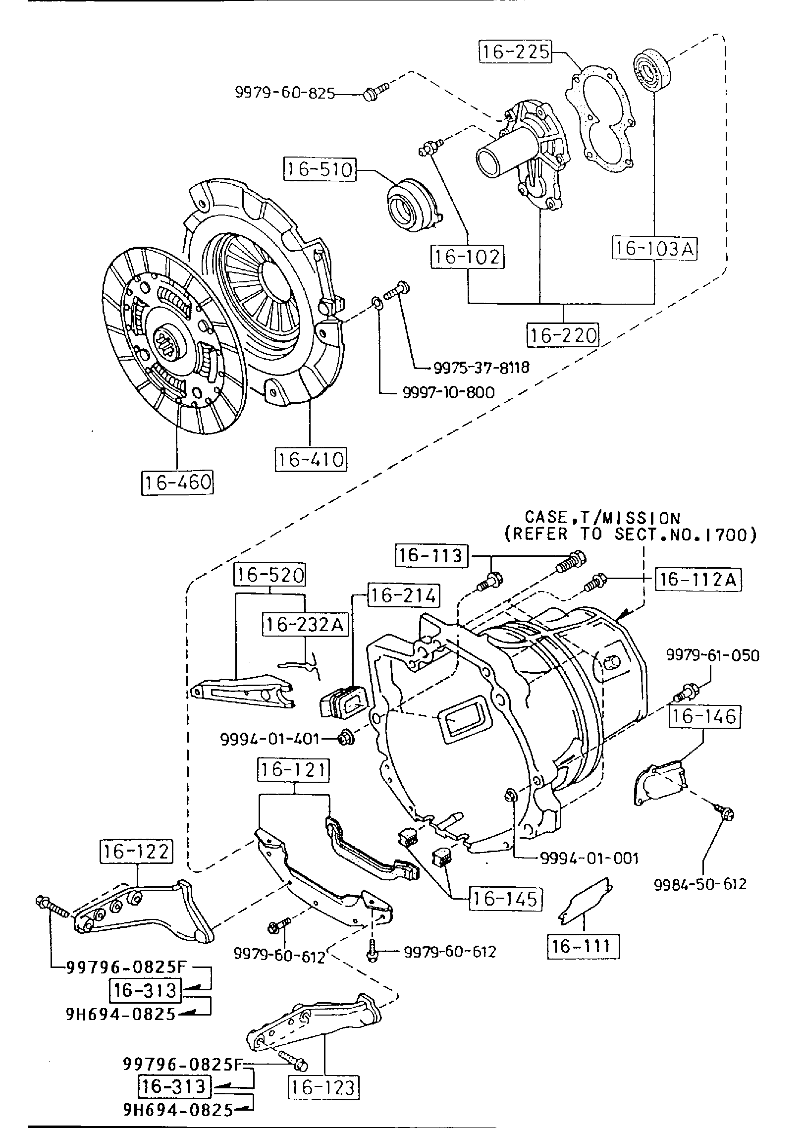 Diagram CLUTCH DISC & COVER (MANUAL) (2200CC) for your 2011 Mazda Mazda6   