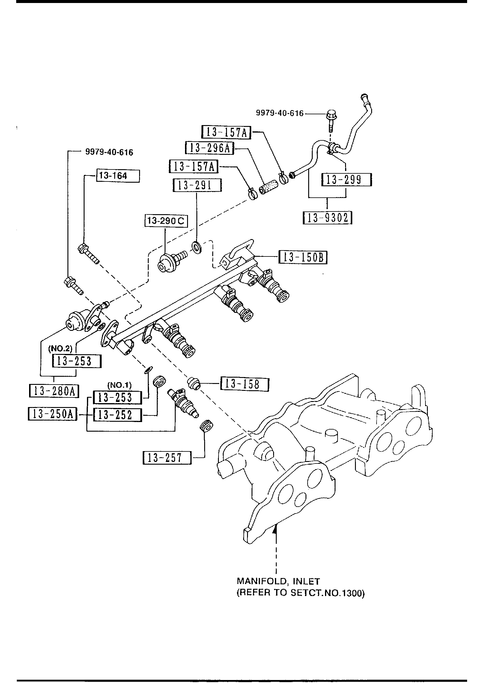 Diagram FUEL DISTRIBUTOR (2200CC) for your 2024 Mazda CX-5   