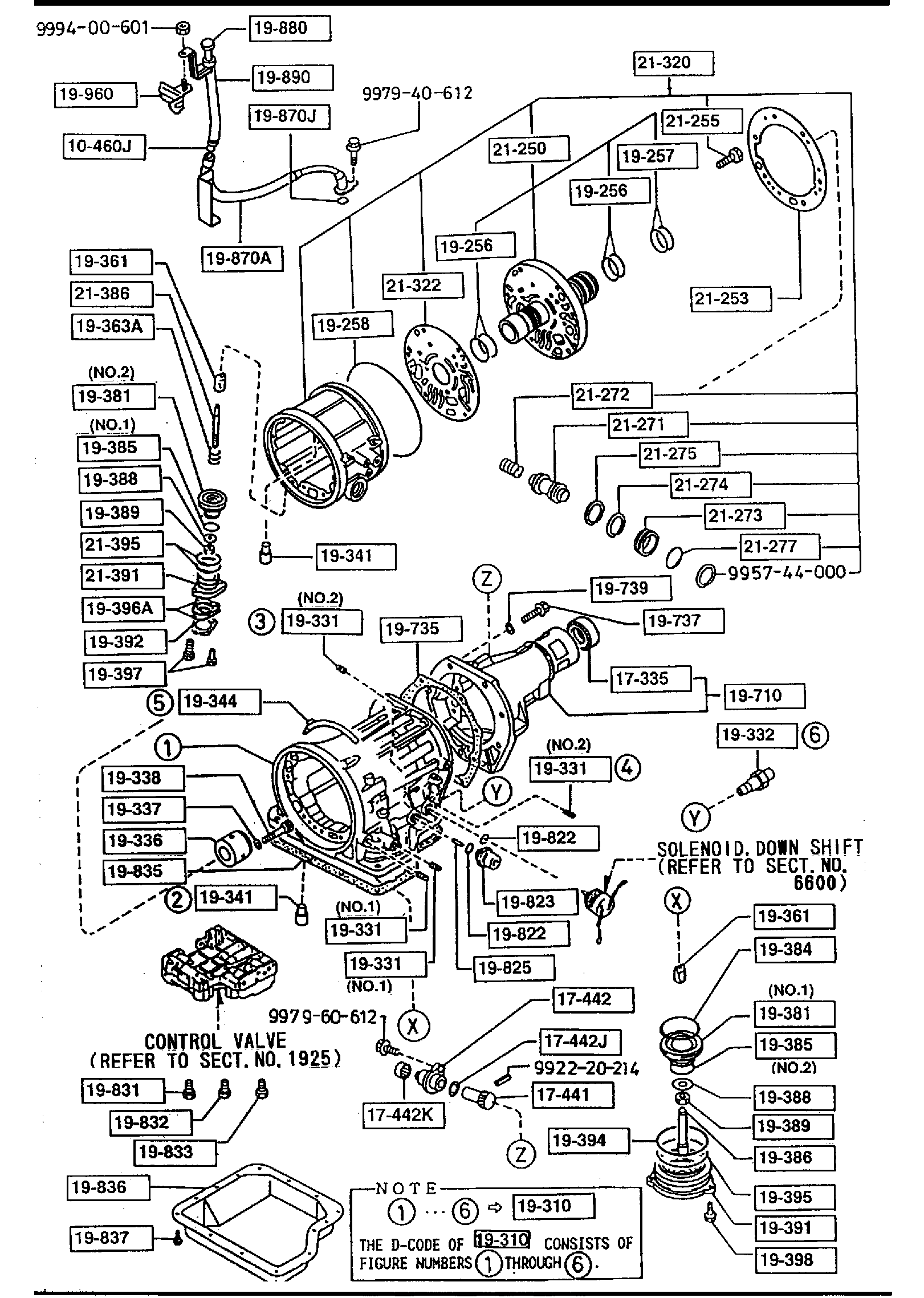 Full size assembly image of TRANSMISSION CASE & MAIN CONTROL SYSTEM (AUTOMATIC) (2600CC)(4X2) (1/1)