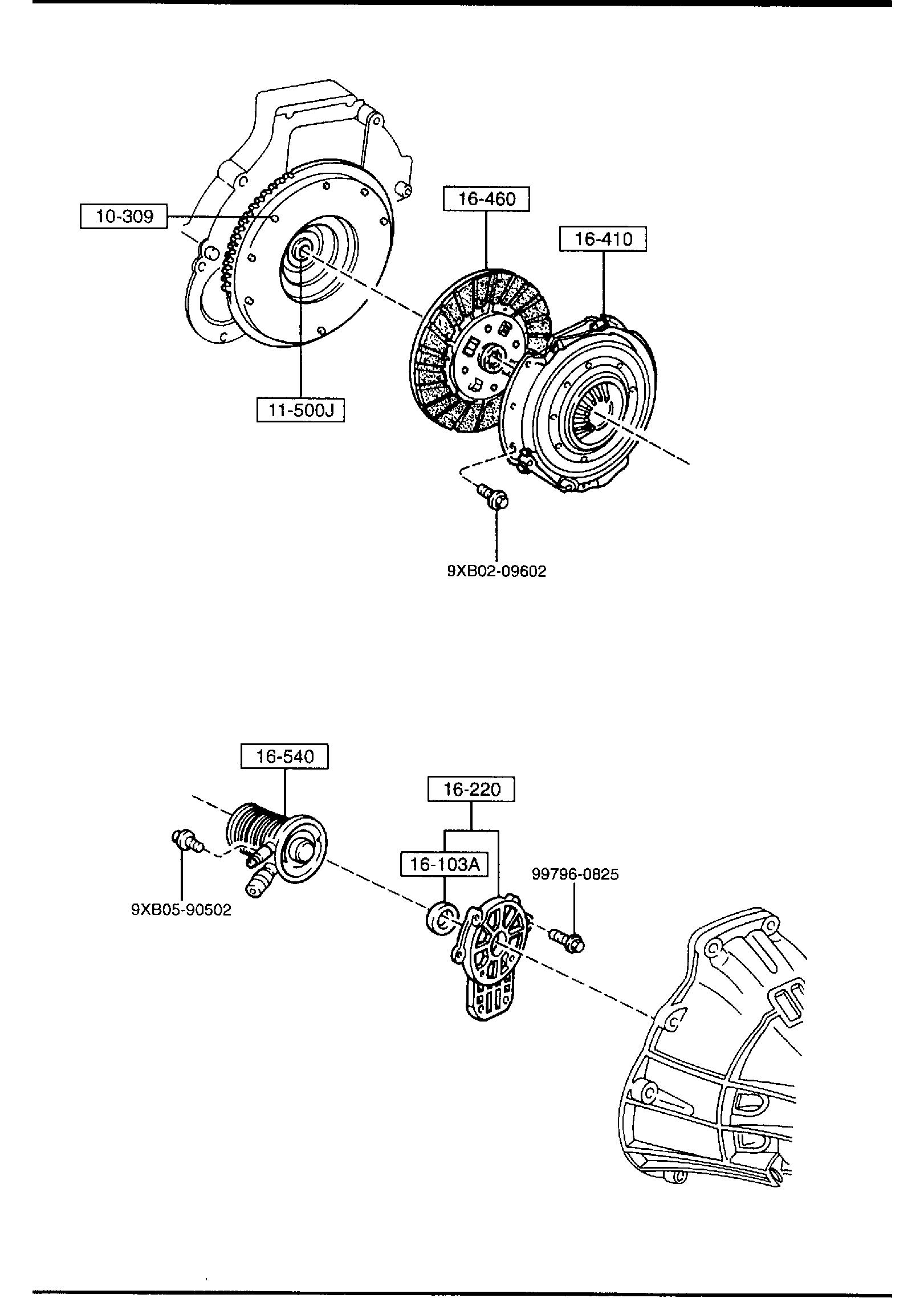 Full size assembly image of CLUTCH DISK & COVER(MANUAL TRANSMISSION) (3000CC) (1/1)