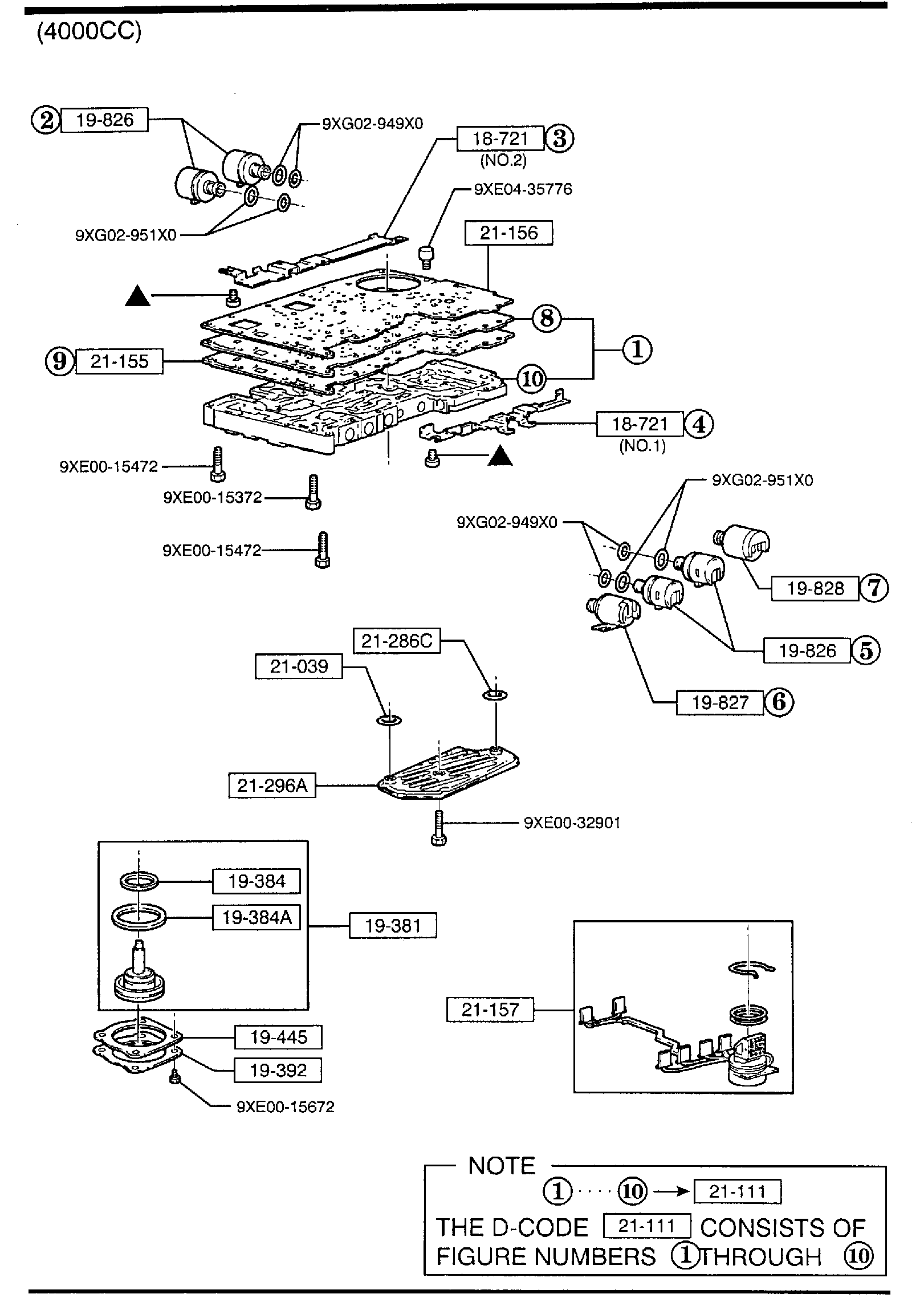 Full size assembly image of CONTROL VALVE (AUTOMATIC) (1/2)