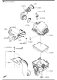 Image of ELEMENT.AIR CLEANER image for your 2021 Mazda Mazda3 2.0L AT 2WD SEDAN BASE (VIN Begins: JM1) 